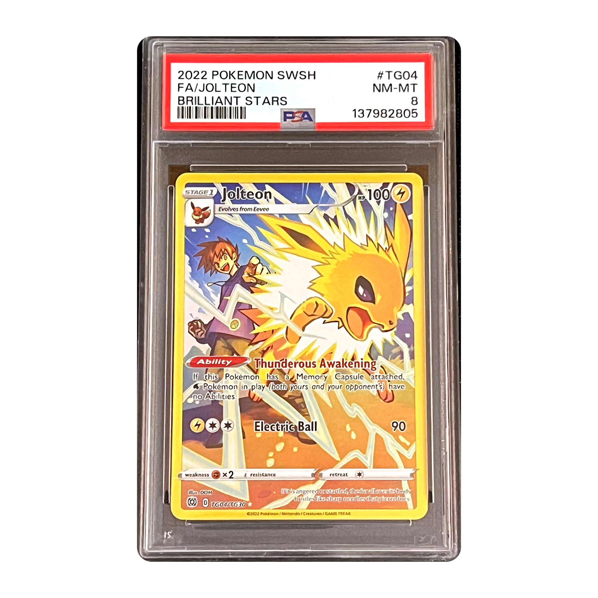 PSA 8 2022 Brilliant Stars Jolteon