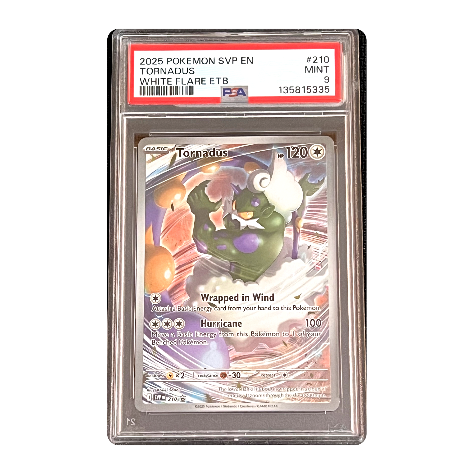 PSA 9 2025 White Flare Tornadus