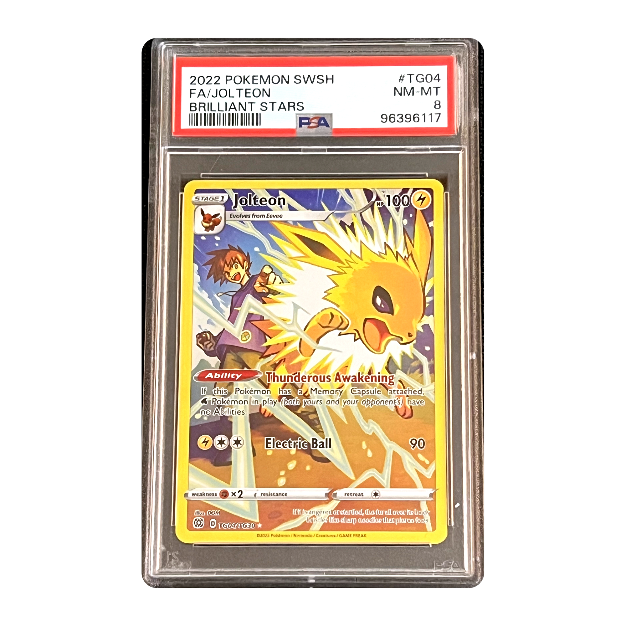 PSA 8 2022 Brilliant Stars Jolteon