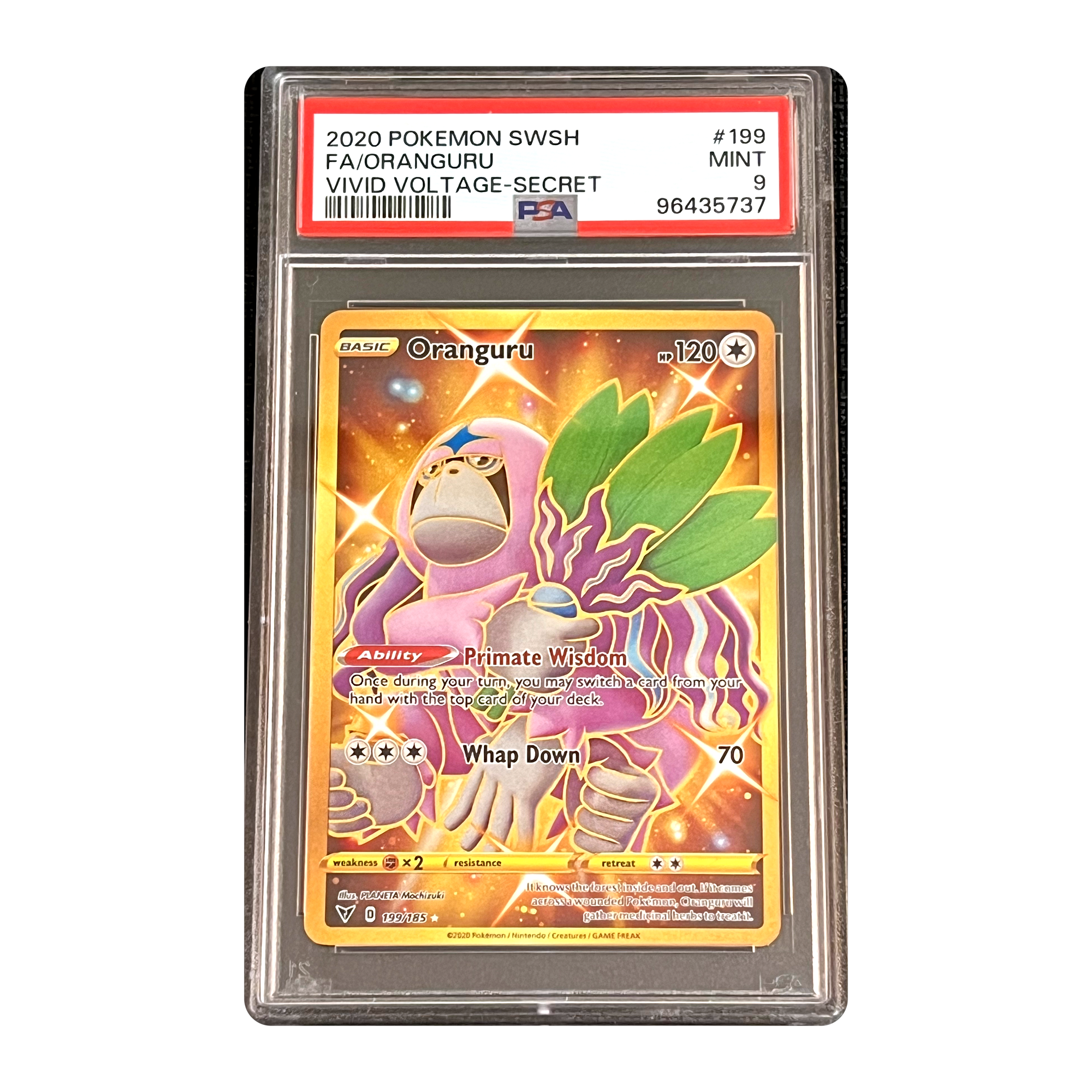 PSA 9 2020 Vivid Voltage Oranguru