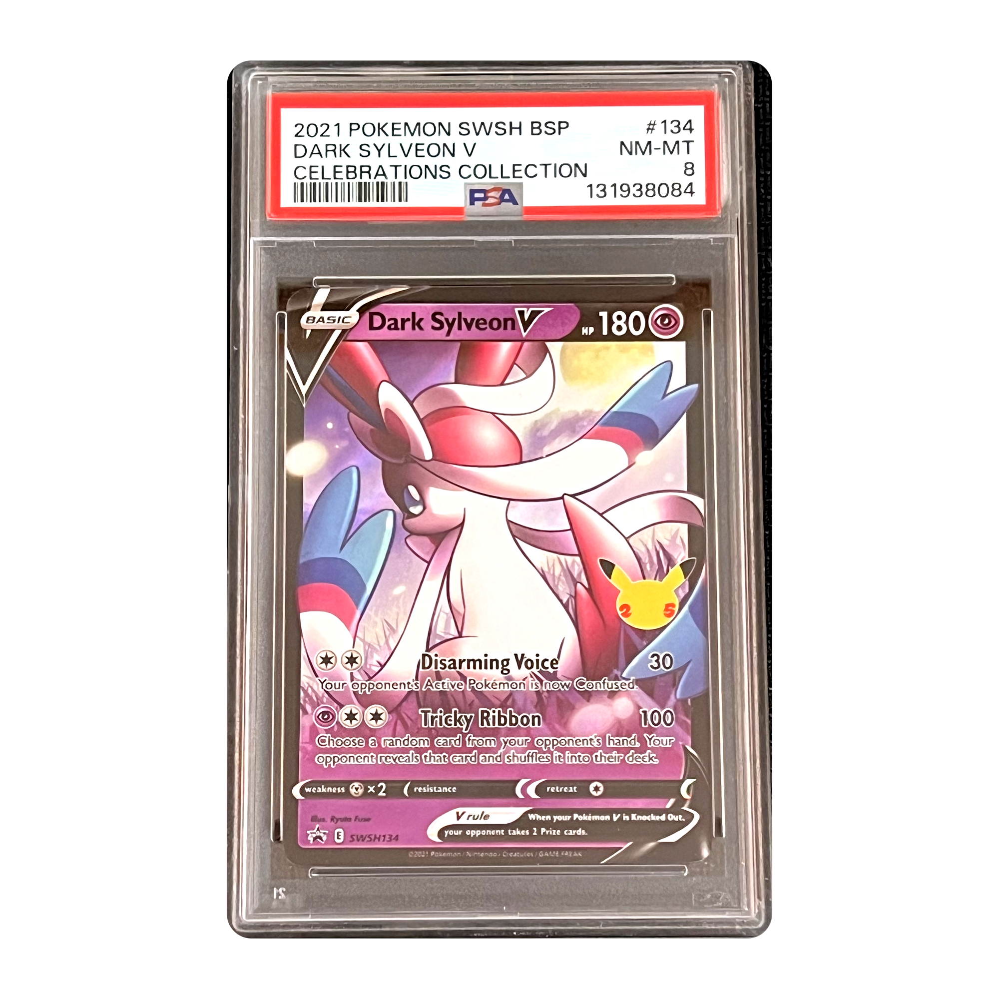 PSA 8 2021 Celebrations Dark Sylveon V