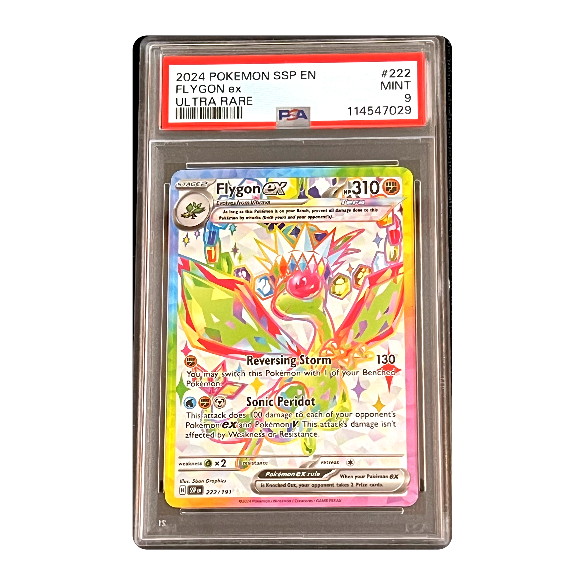 PSA 9 2024 Surging Sparks Flygon ex