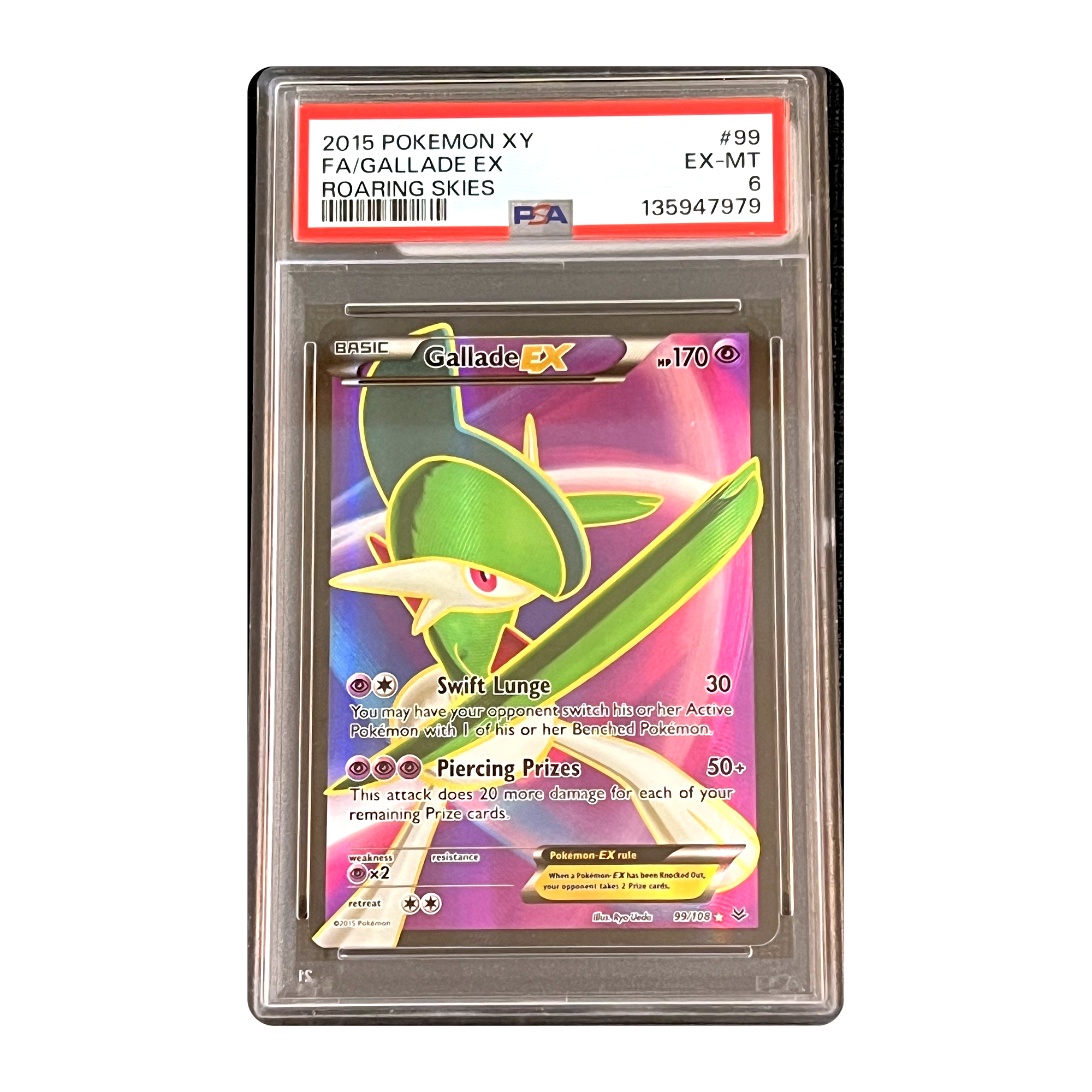 PSA 6 2015 Roaring Skies Gallade EX