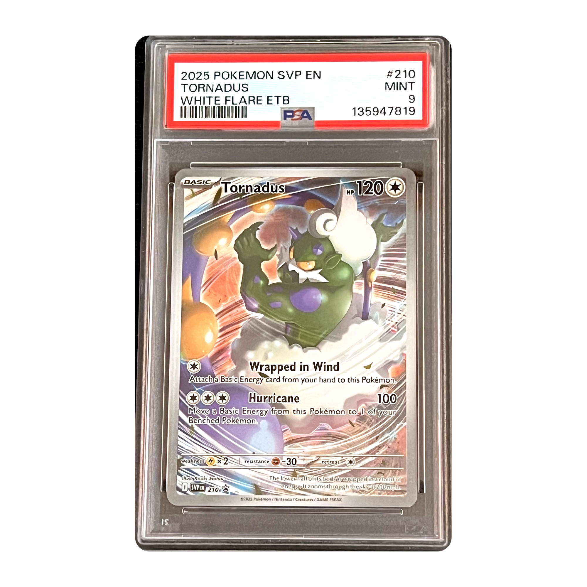 PSA 9 2025 White Flare Tornadus