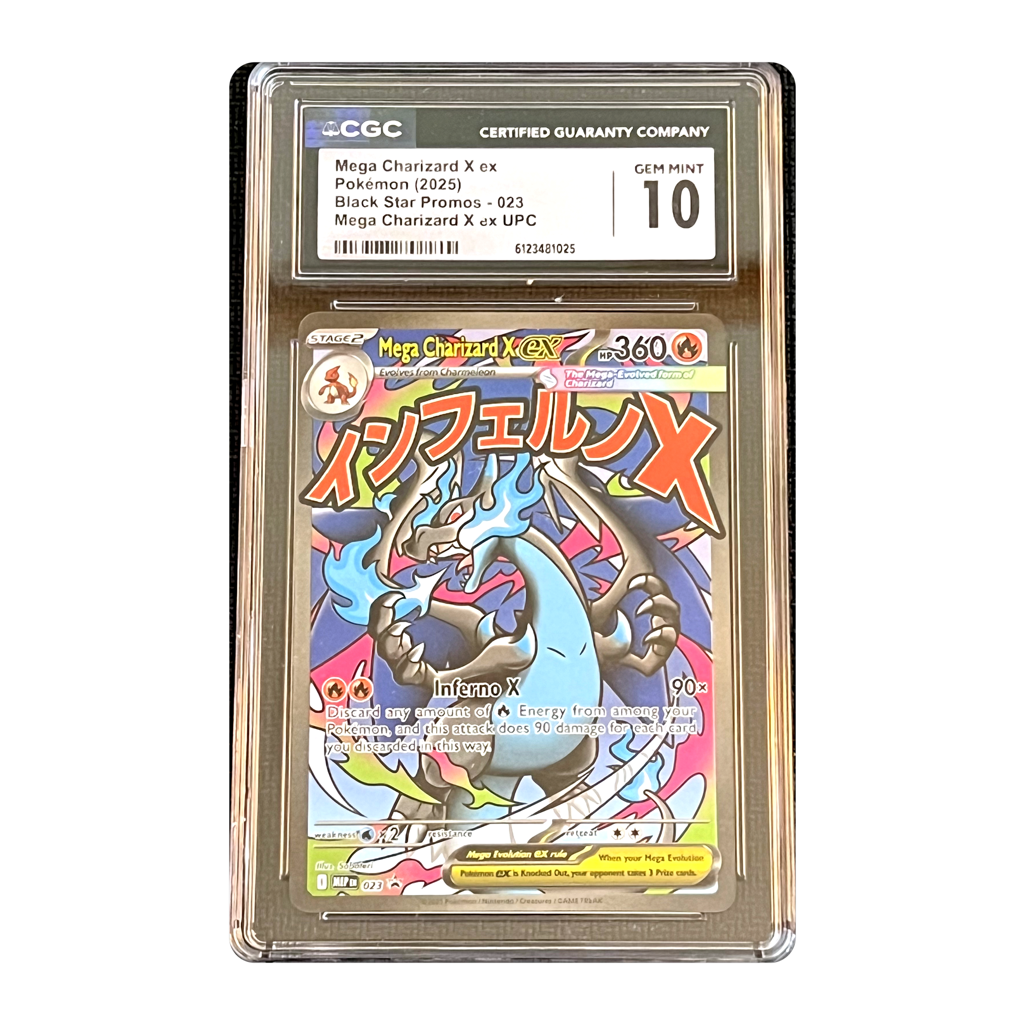 CGC 10 2025 Black Star Promos Mega Charizard X ex
