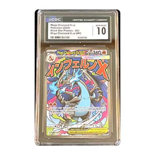 CGC 10 2025 Black Star Promos Mega Charizard X ex
