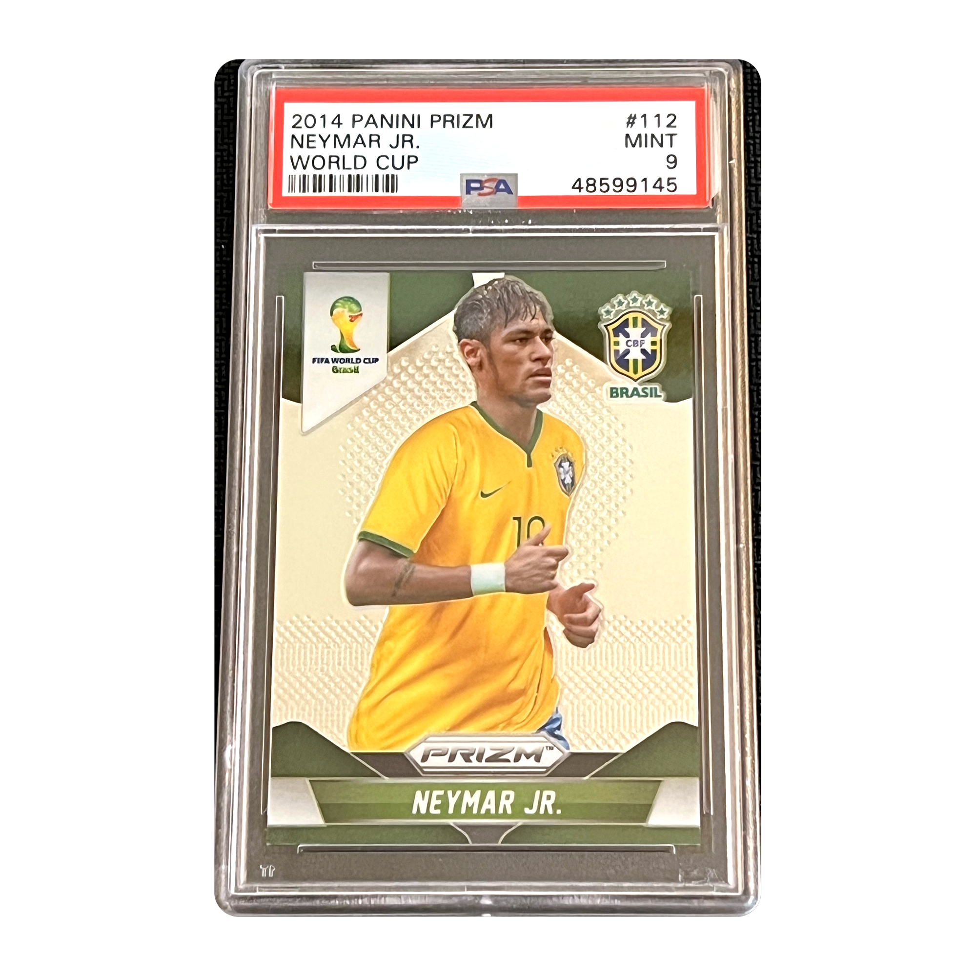 PSA 9 2014 Prizm World Cup Neymar Jr.