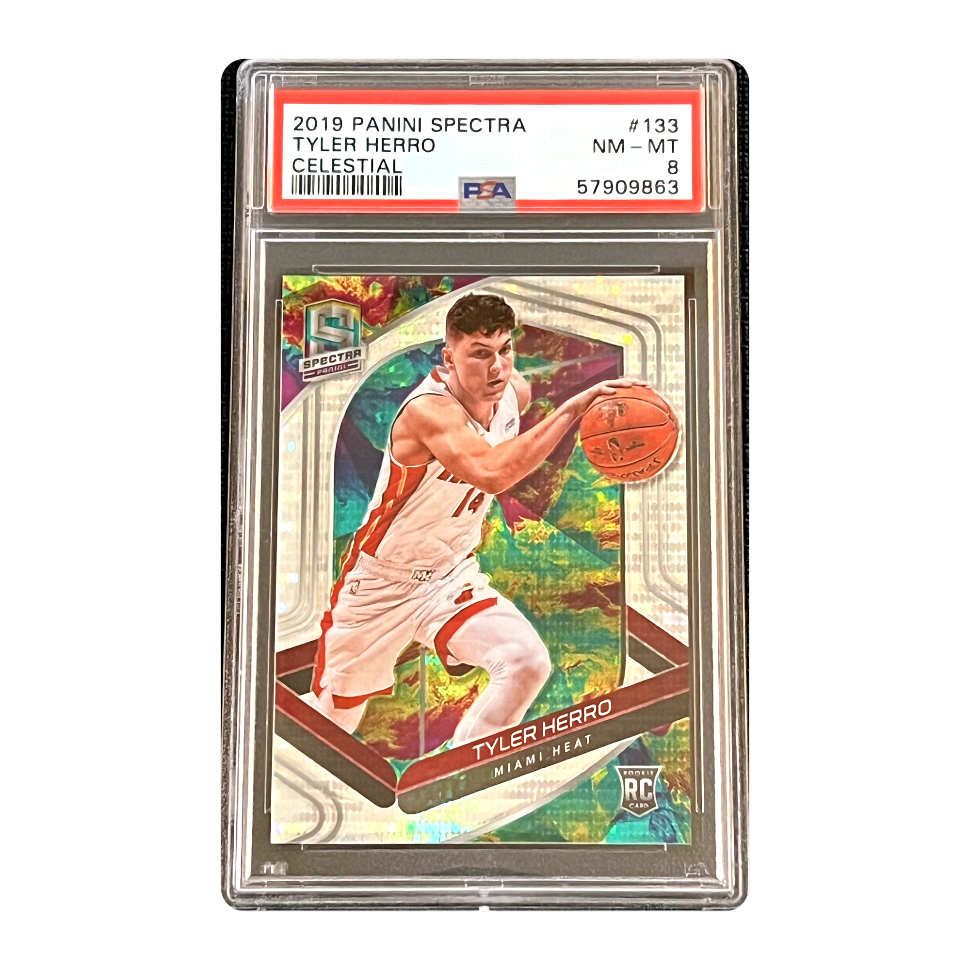 PSA 8 2019 Spectra Tyler Herro Celestial
