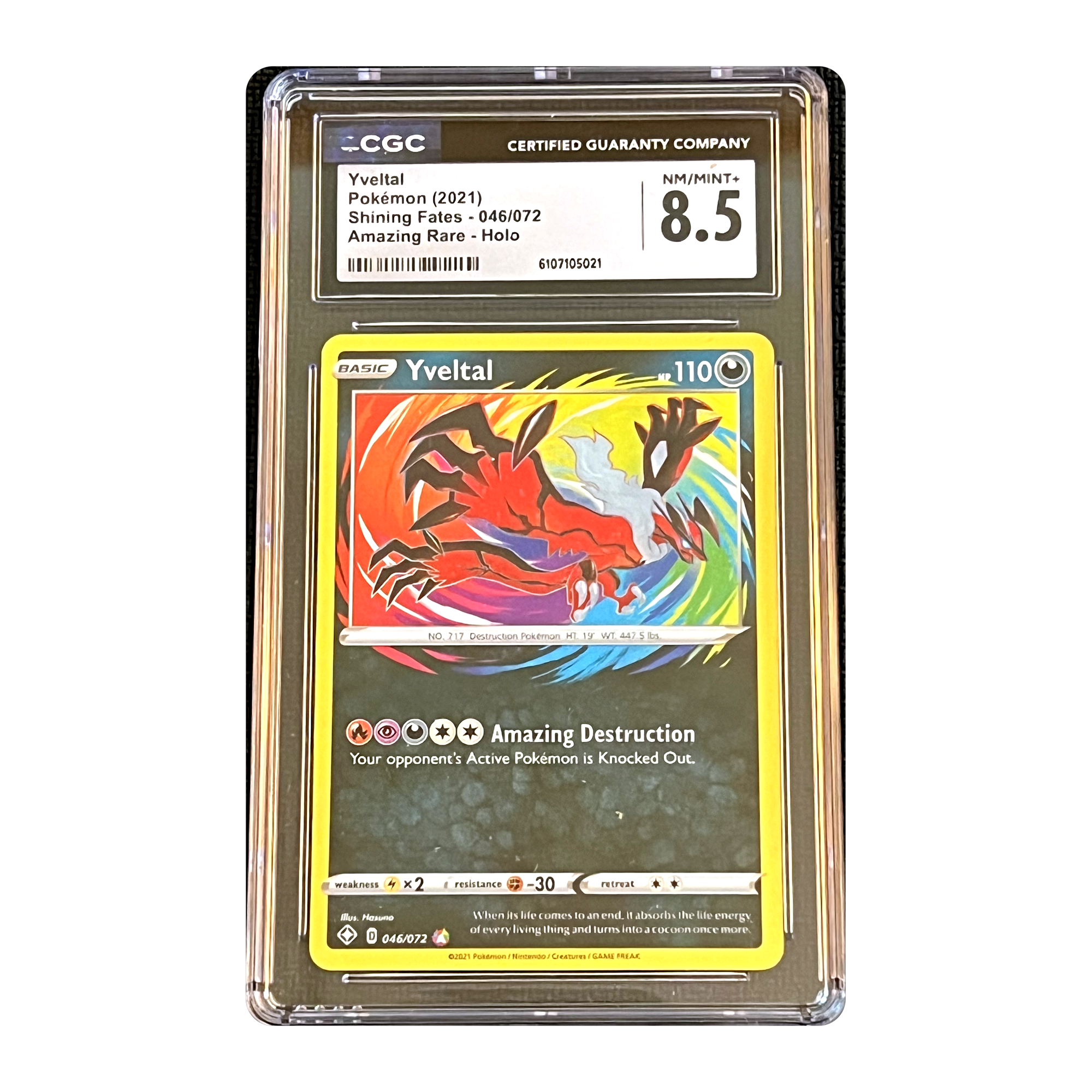 CGC 8.5 2021 Shining Fates Yveltal