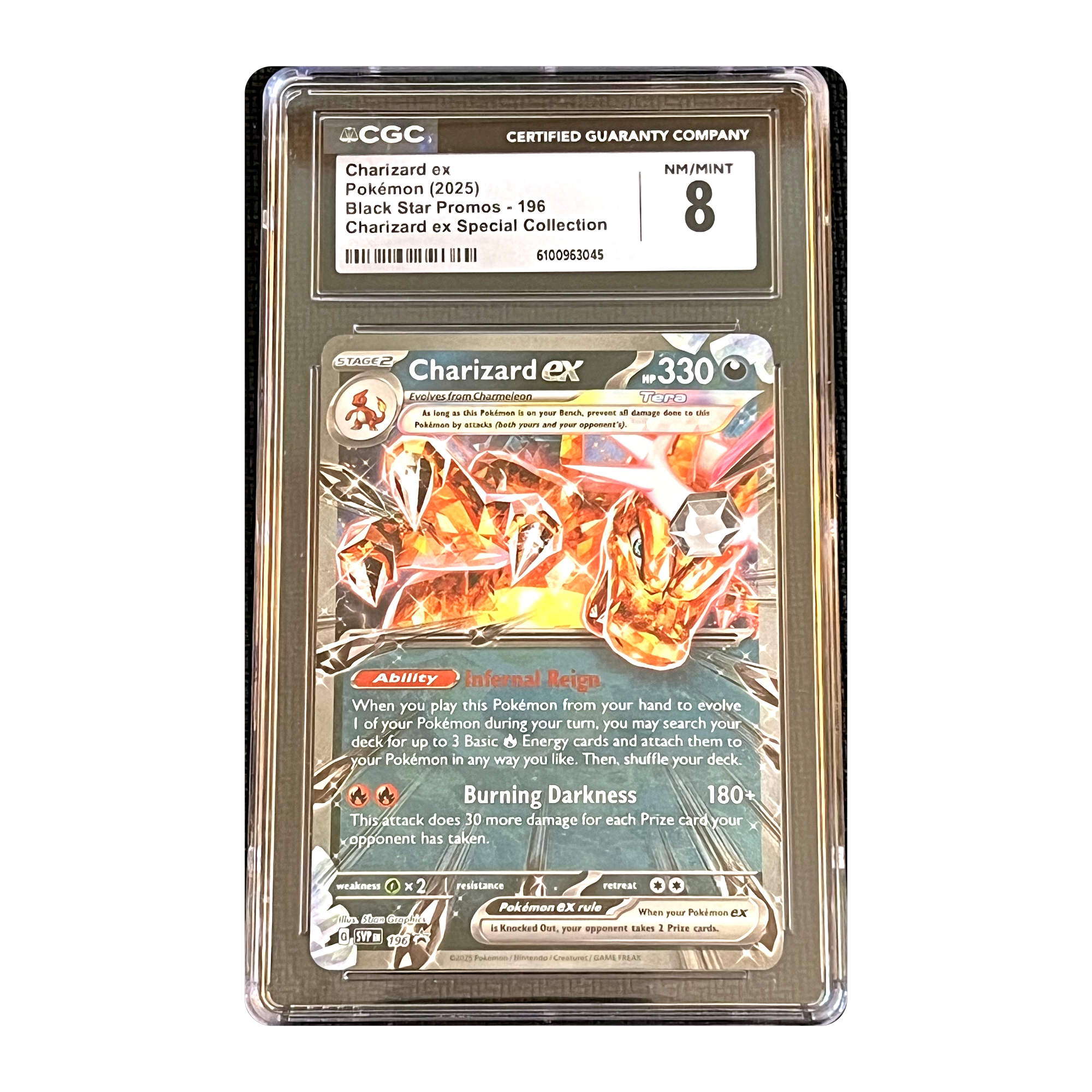 CGC 8 2025 Black Star Promos Charizard ex