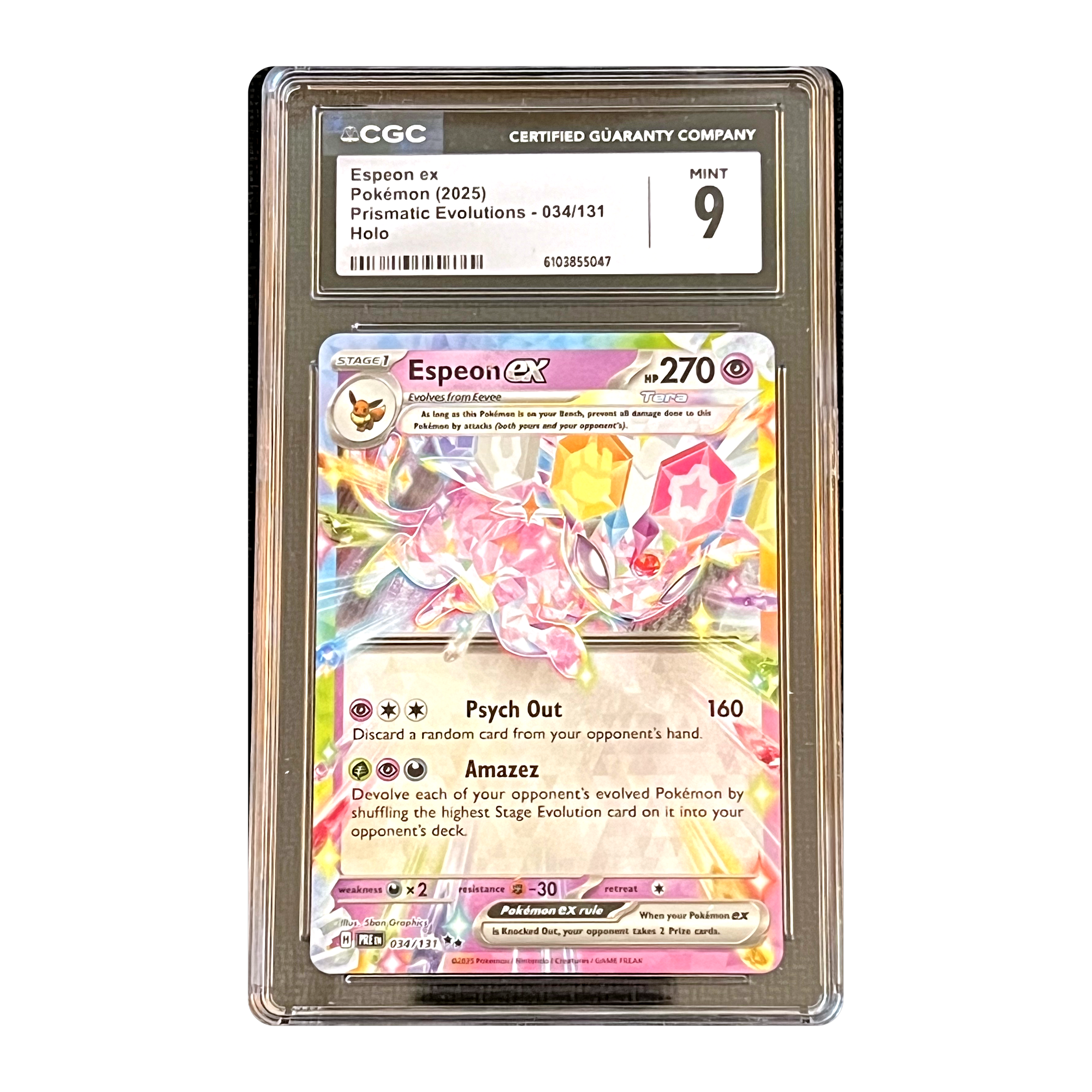 CGC 9 2025 Prismatic Evolutions Espeon ex
