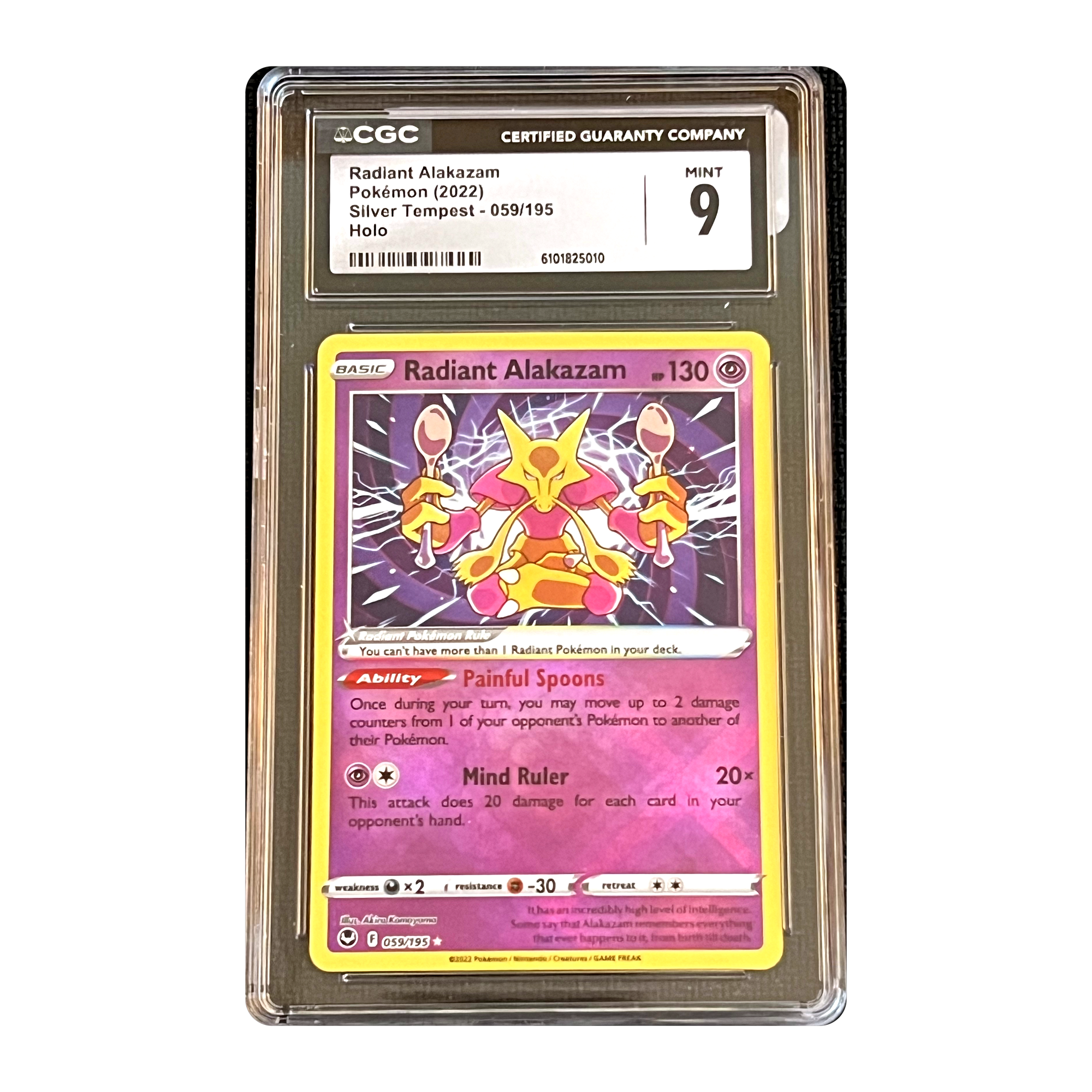 CGC 9 2022 Silver Tempest Radiant Alakazam