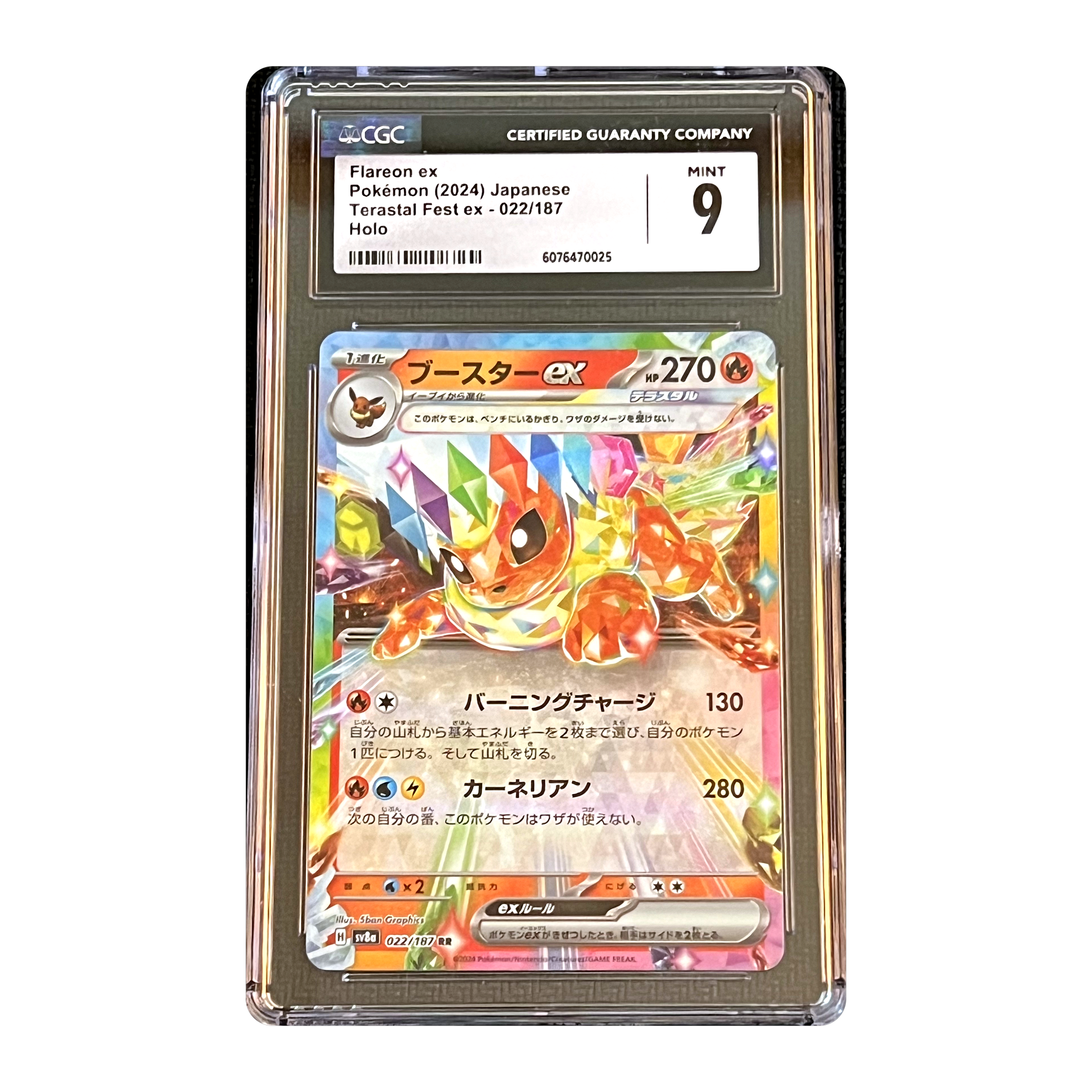 CGC 9 2024 Japanese Terastal Fest ex Flareon ex