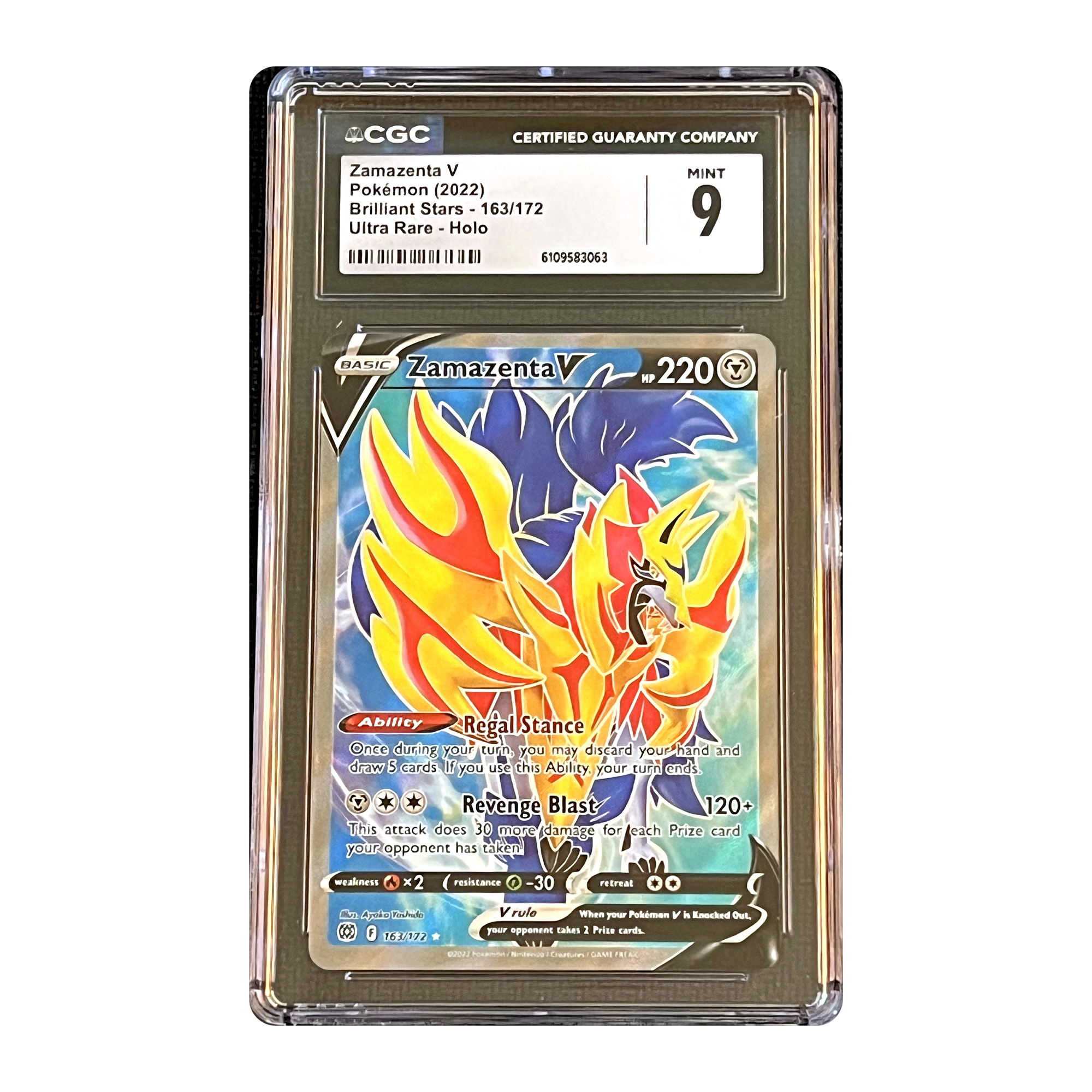 CGC 9 2022 Brilliant Stars Zamazenta V