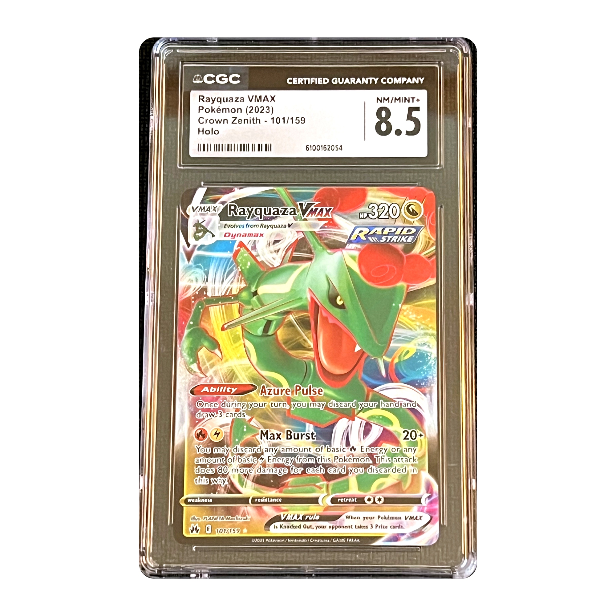 CGC 8.5 2023 Crown Zenith Rayquaza VMAX