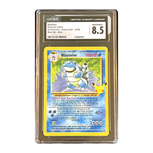 CGC 8.5 2021 Celebrations Classic Collection Blastoise