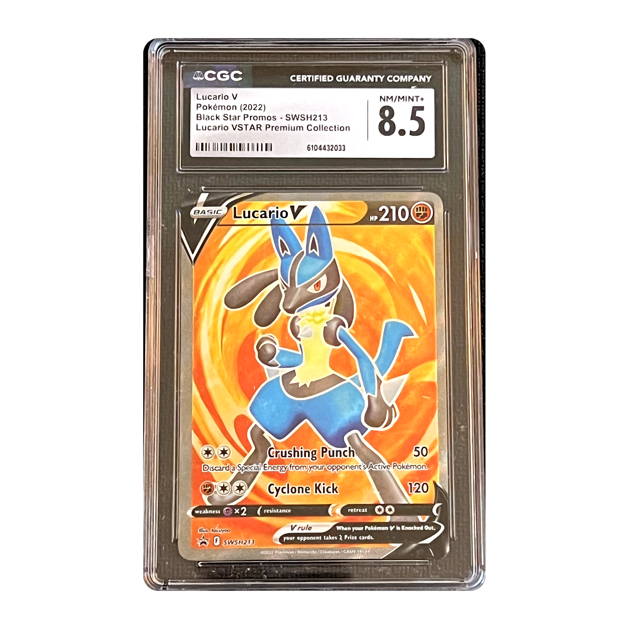 CGC 8.5 2022 Black Star Promos Lucario V