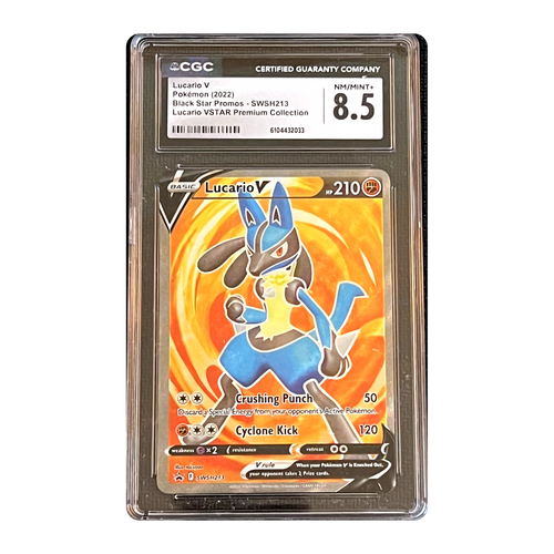 CGC 8.5 2022 Black Star Promos Lucario V