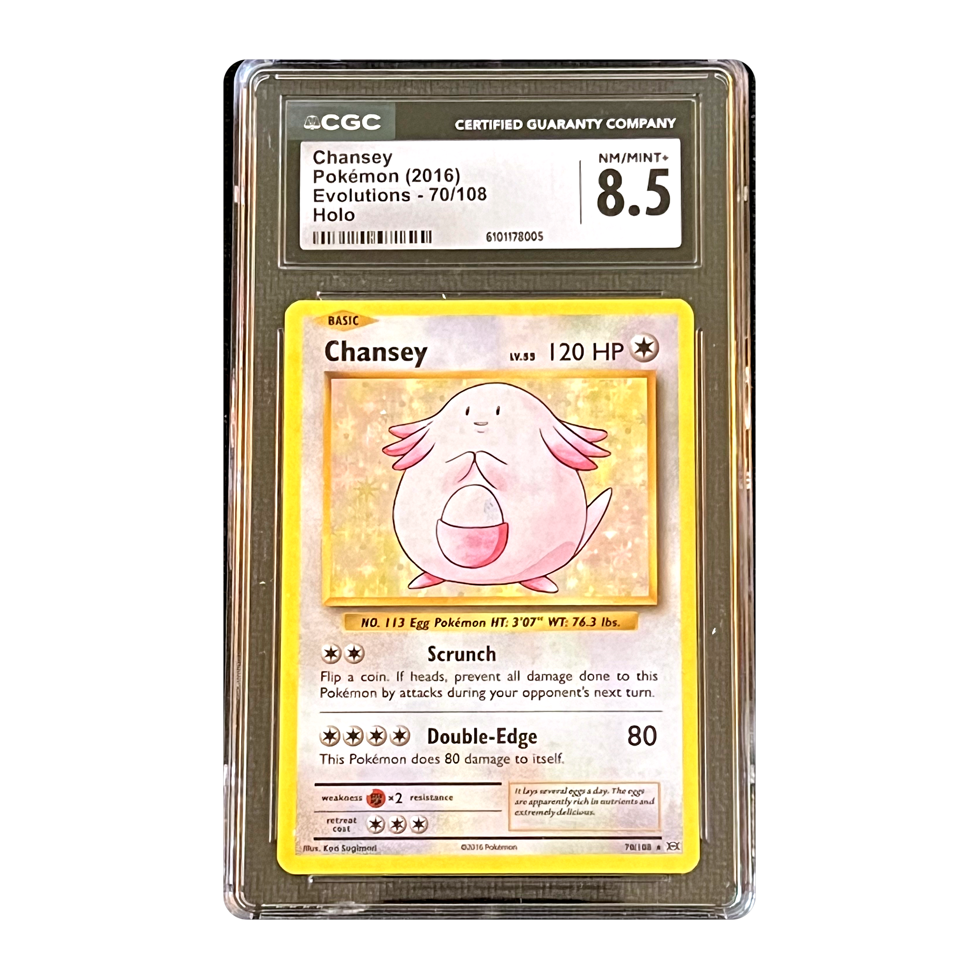 CGC 8.5 2016 Evolutions Chansey