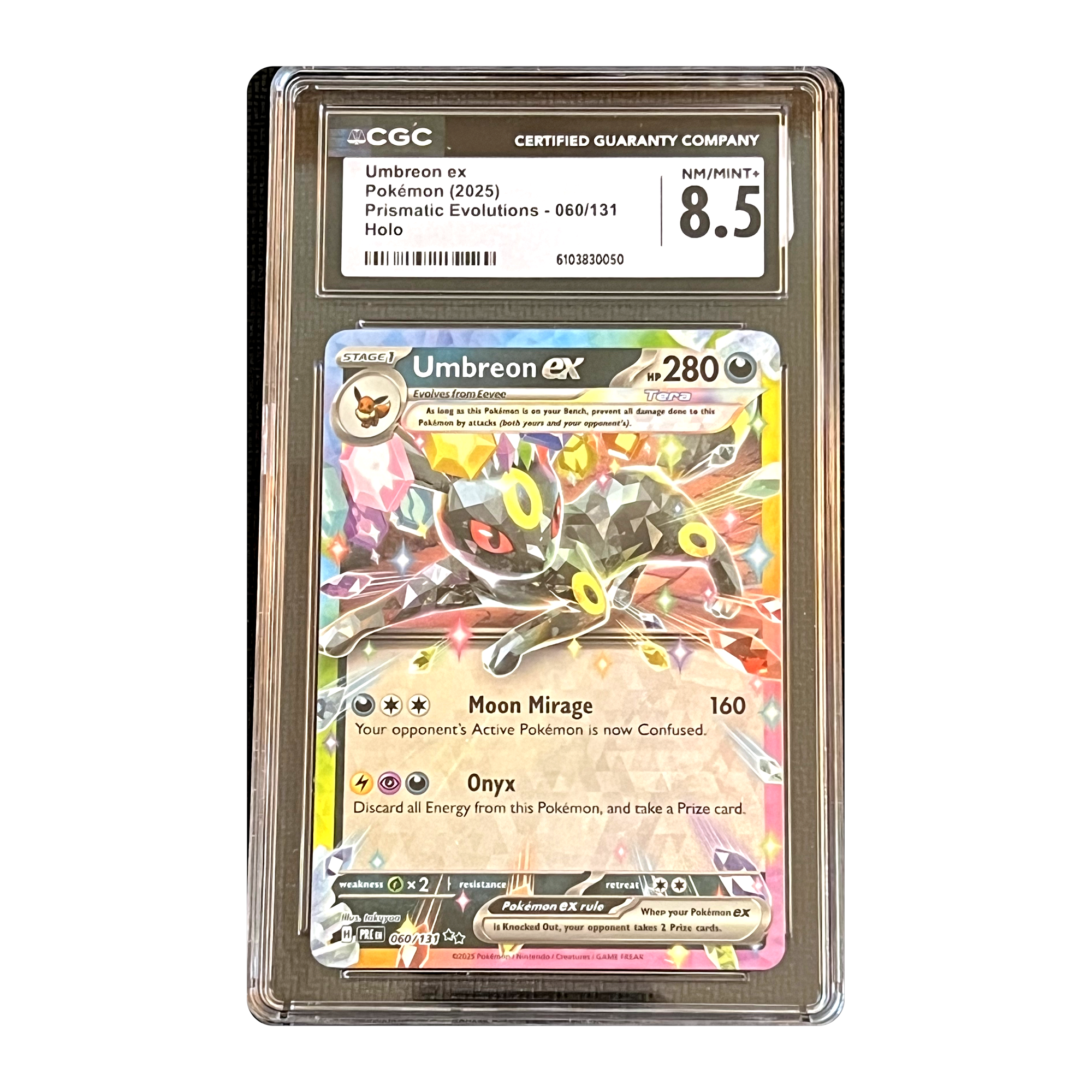 CGC 8.5 2025 Prismatic Evolutions Umbreon ex