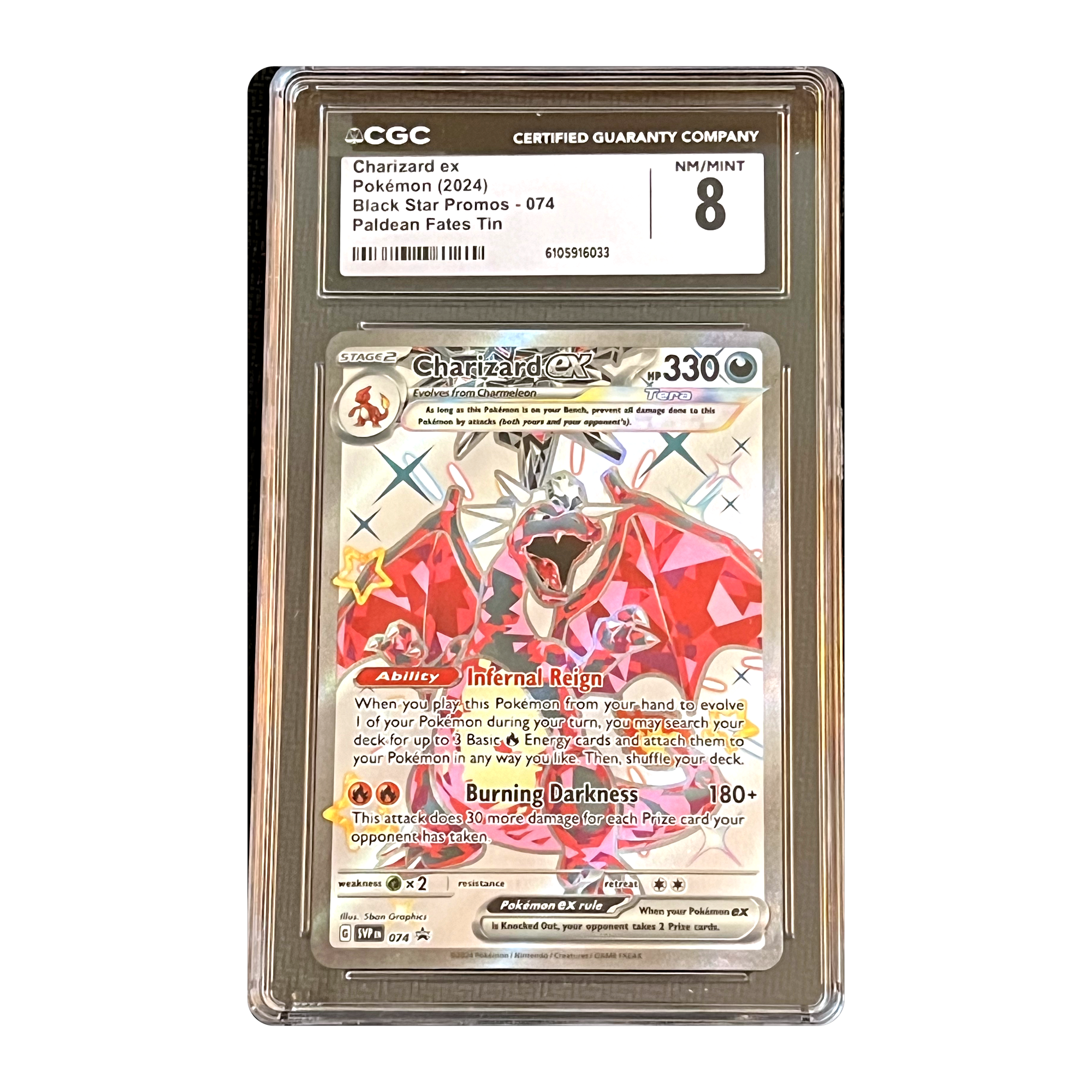 CGC 8 2024 Paldean Fates Charizard ex