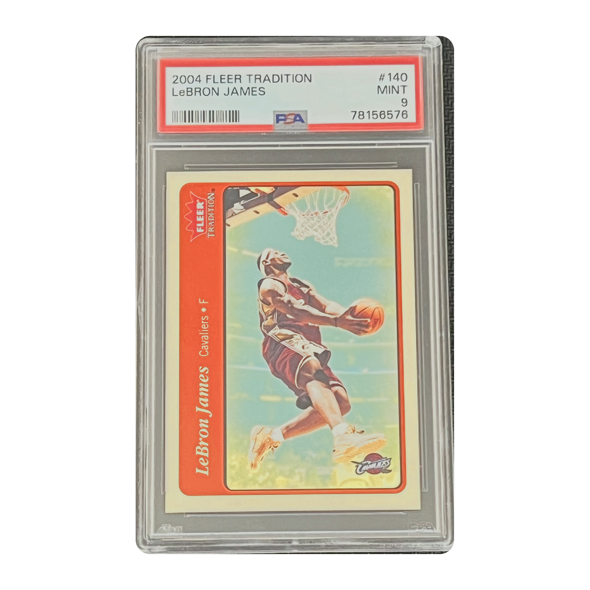 PSA 9 2004 Fleer Tradition LeBron James