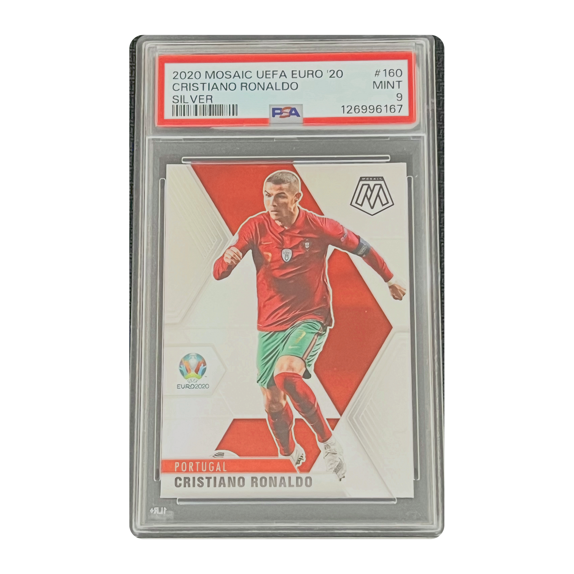 PSA 9 2020 Mosaic UEFA Euro'20 Silver Cristiano Ronaldo