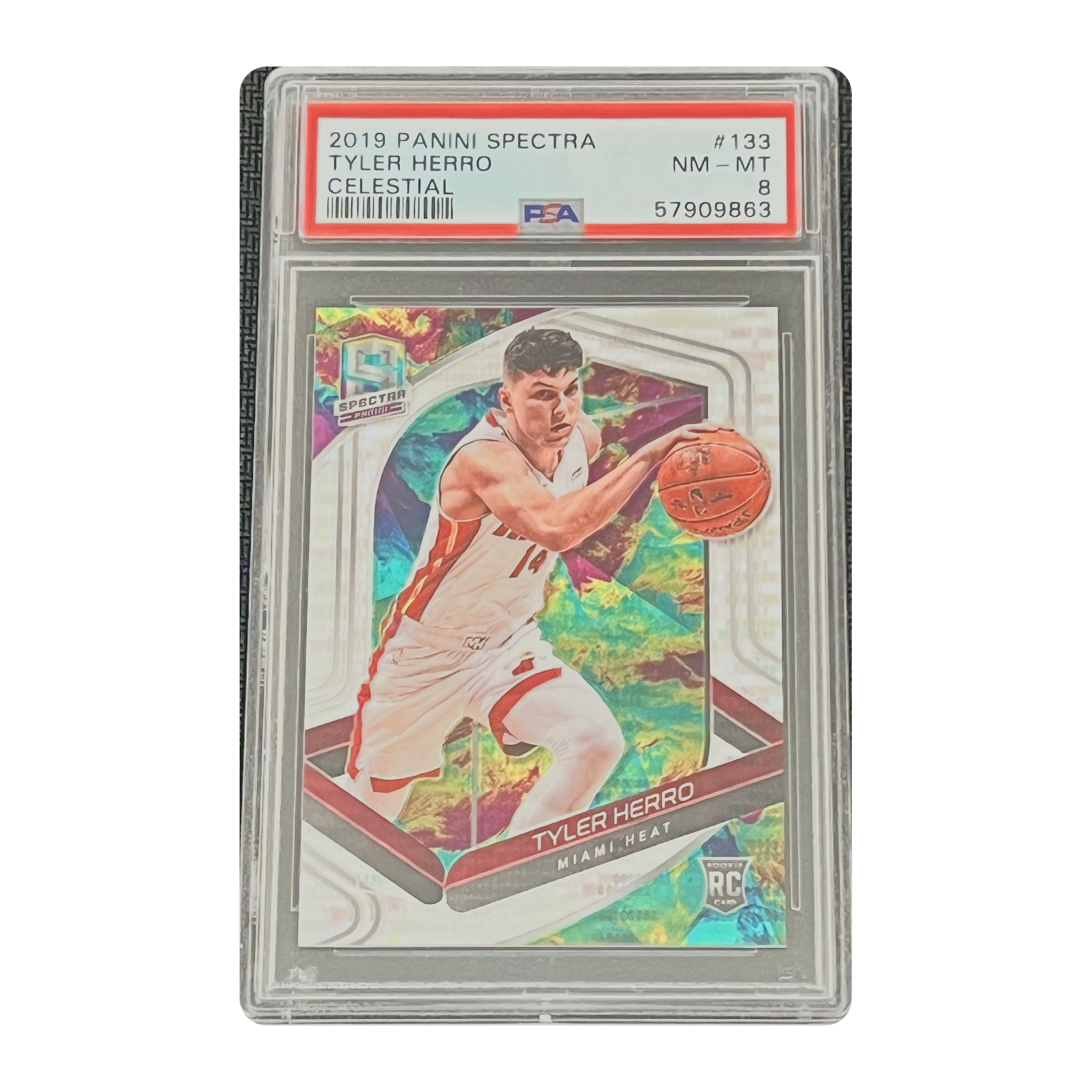 PSA 8 2019 Panini Spectra Celestial Tyler Herro