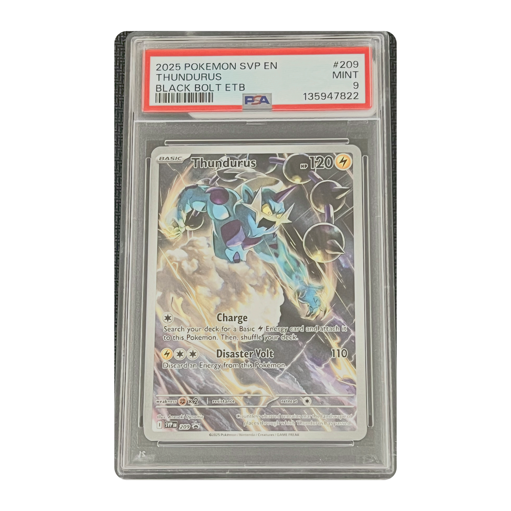 PSA 9 2025 Black Bolt Thundurus