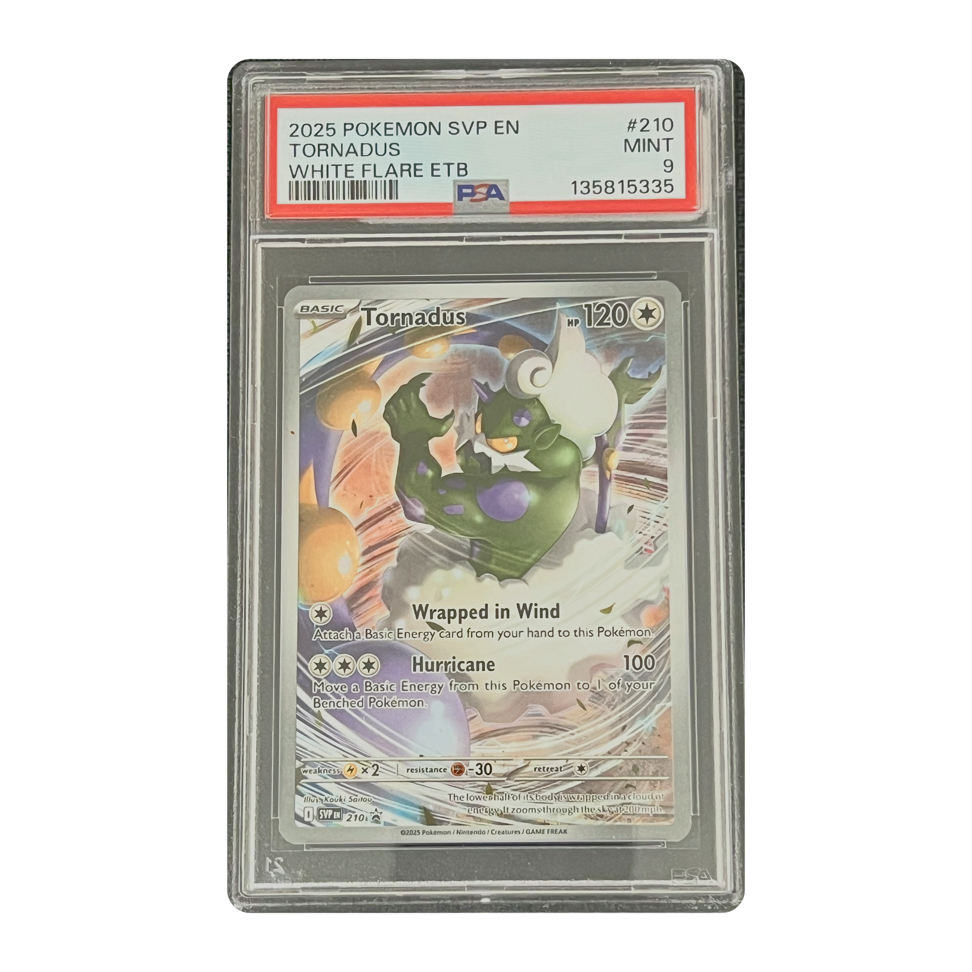 PSA 9 2025 White Flare Tornadus