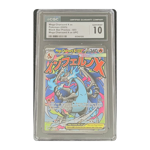 CGC 10 2025 Black Star Promos Mega Charizard X ex