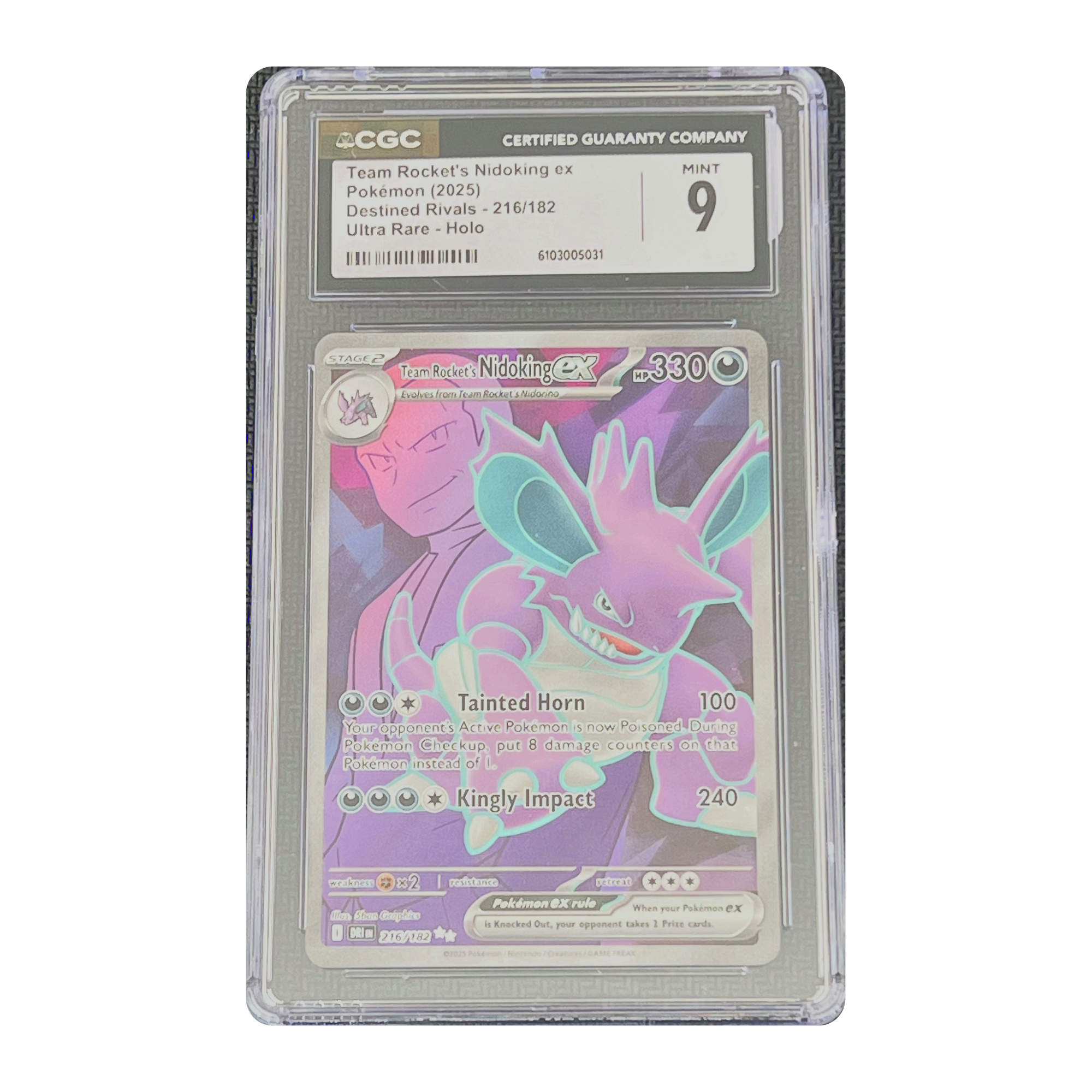 CGC 9 2025 Destined Rivals Team Rocket's Nidoking ex
