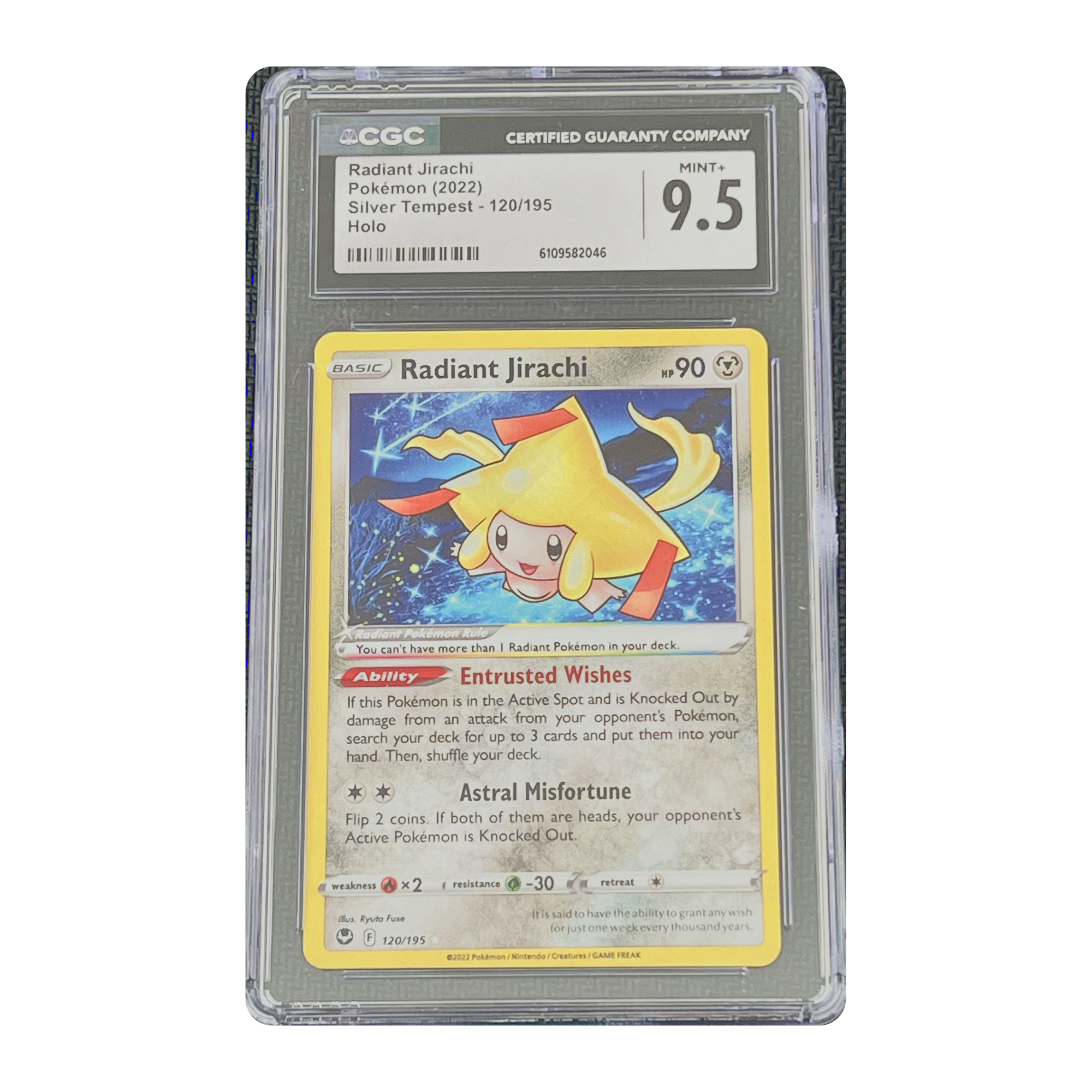 CGC 9.5 2022 Silver Tempest Radiant Jirachi