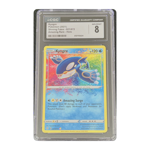 CGC 8 2021 Shining Fates Kyogre