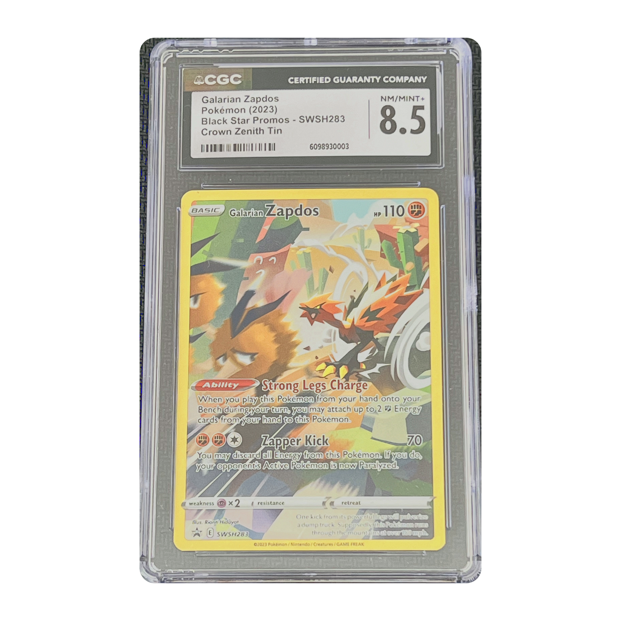 CGC 8.5 2023 Crown Zenith Galarian Zapdos
