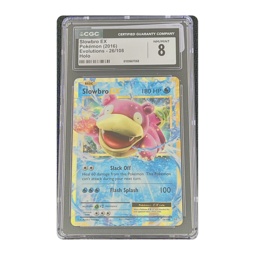 CGC 8 2016 Evolutions Slowbro EX