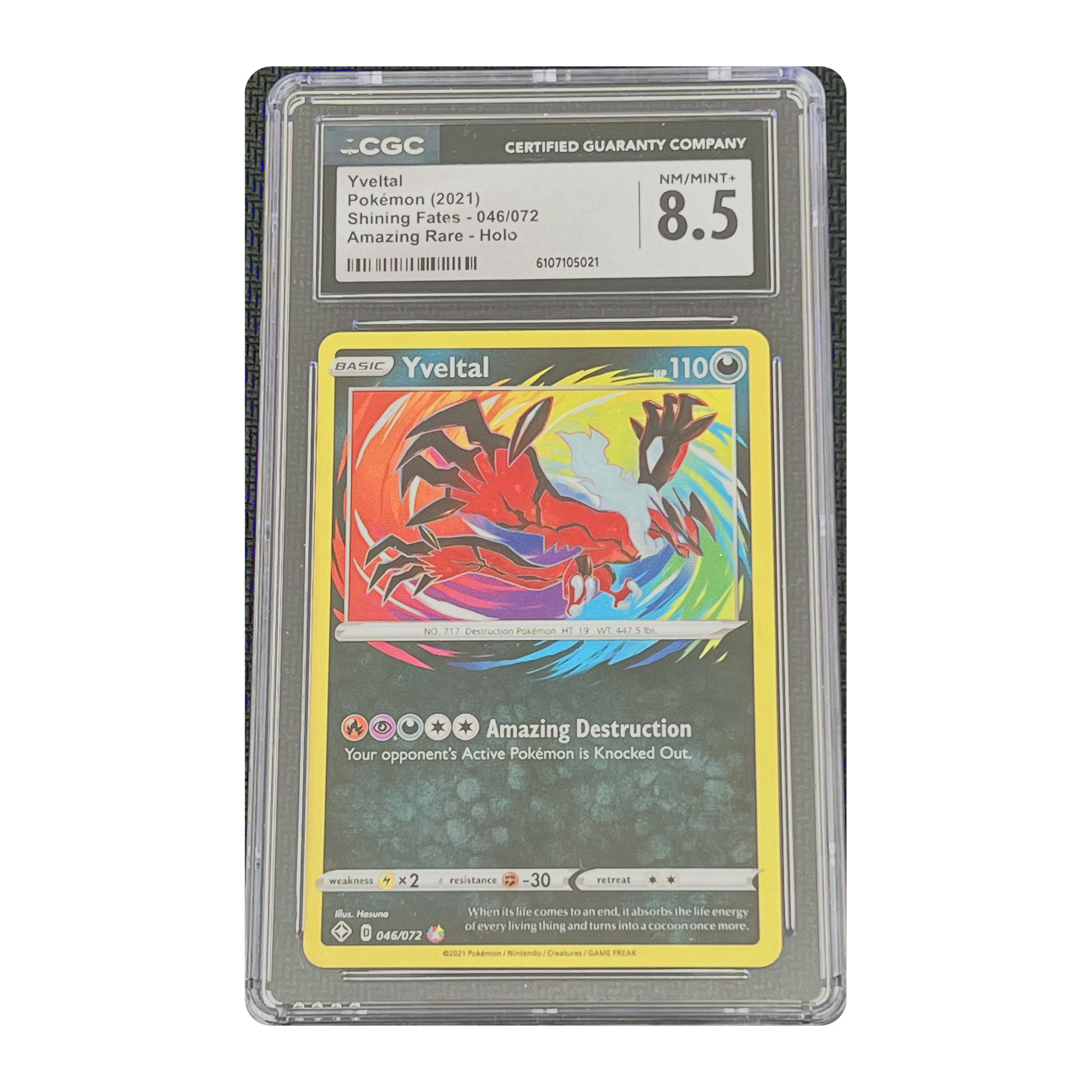 CGC 8.5 2021 Shining Fates Yveltal