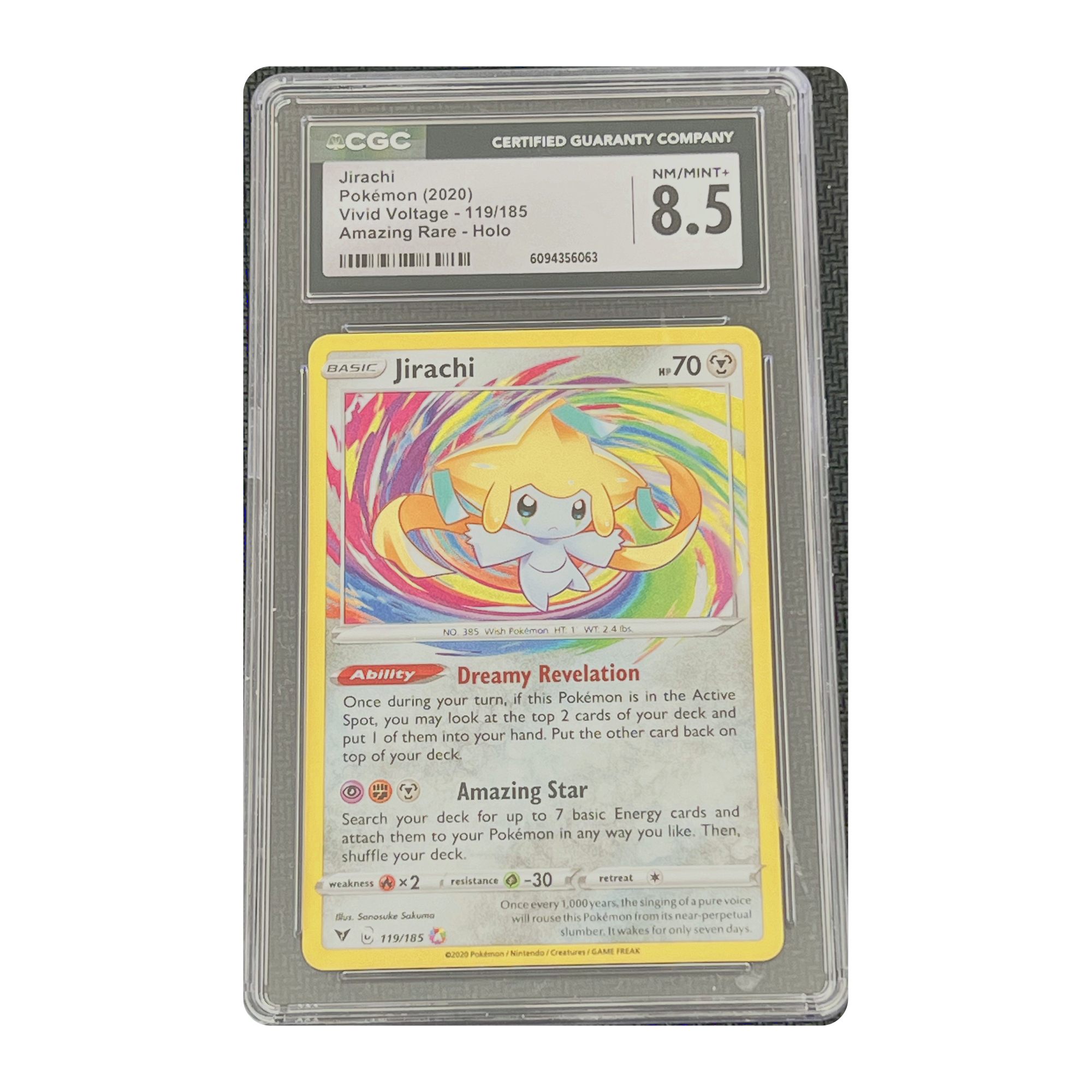 CGC 8.5 2020 Vivid Voltage Jirachi