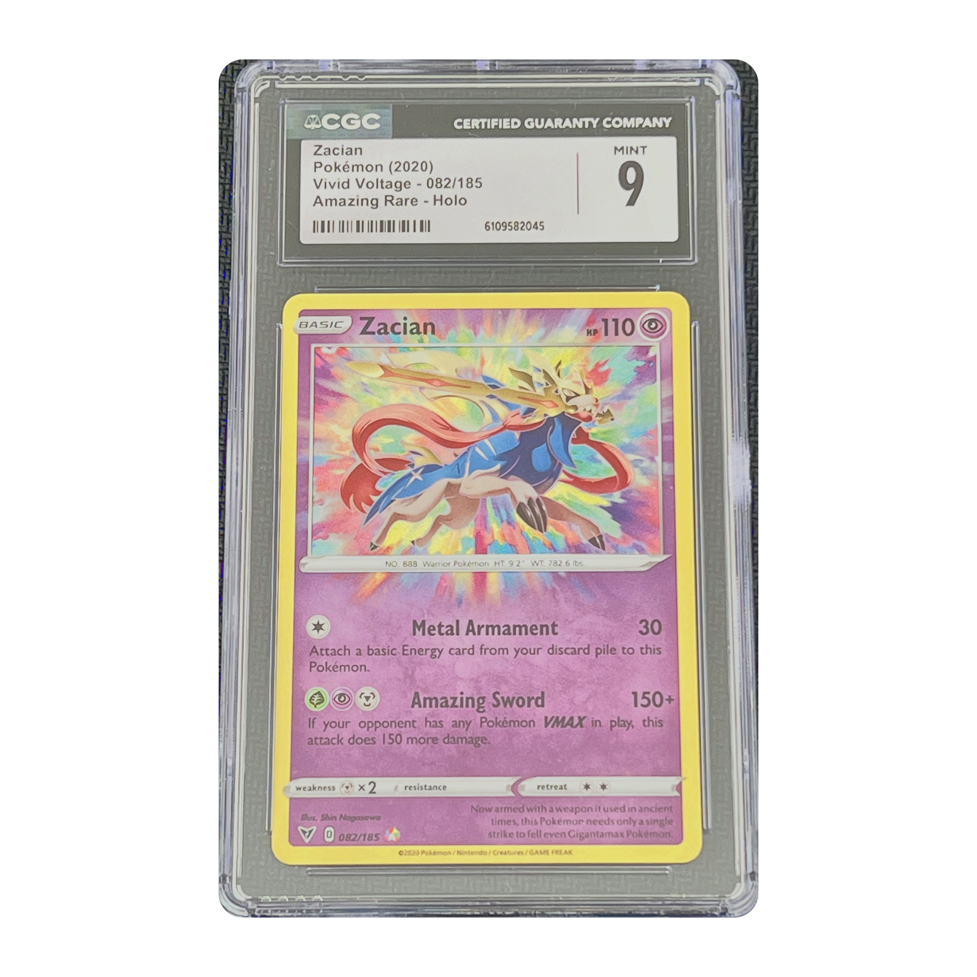 CGC 9 2020 Vivid Voltage Zacian