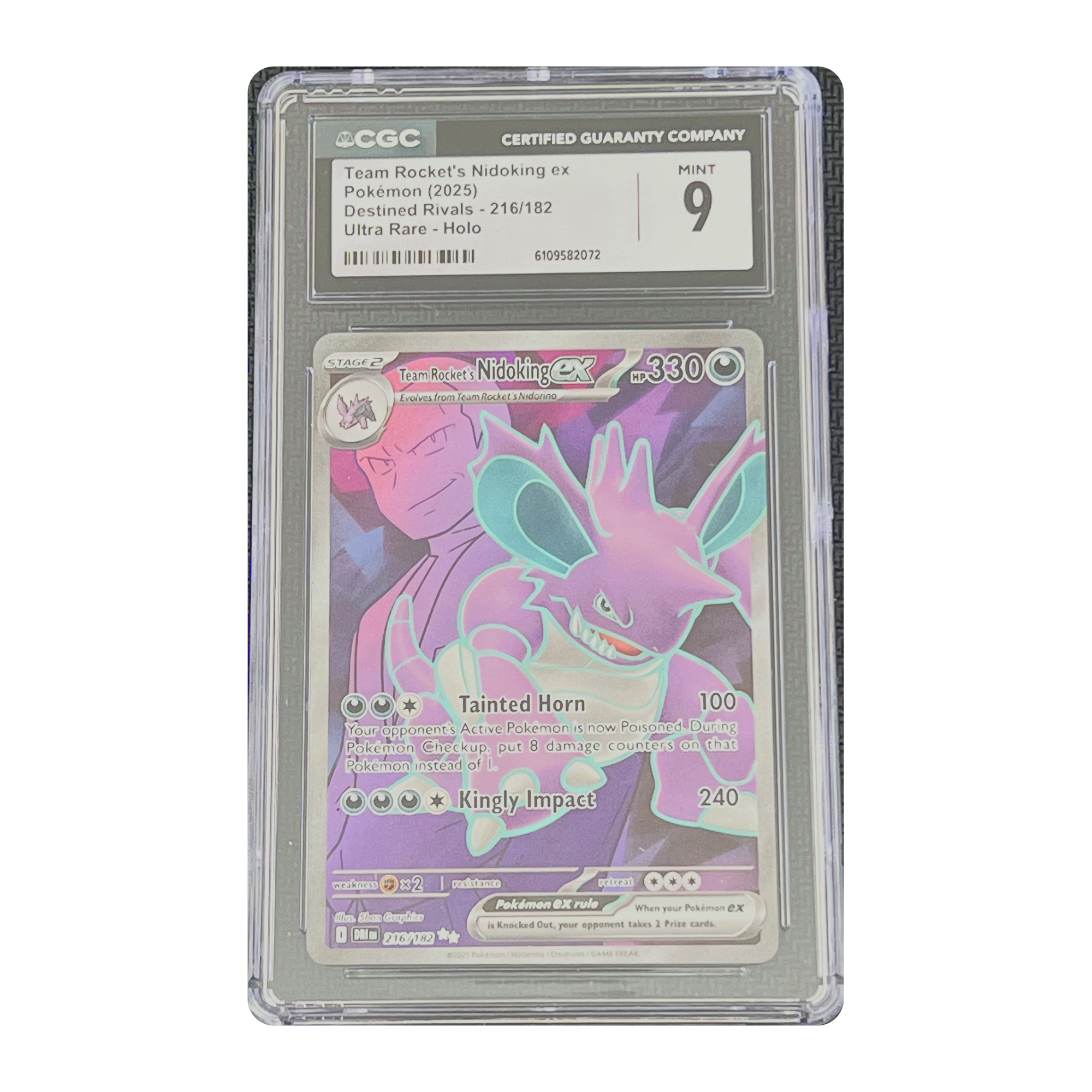 CGC 9 2025 Destined Rivals Team Rocket's Nidoking ex
