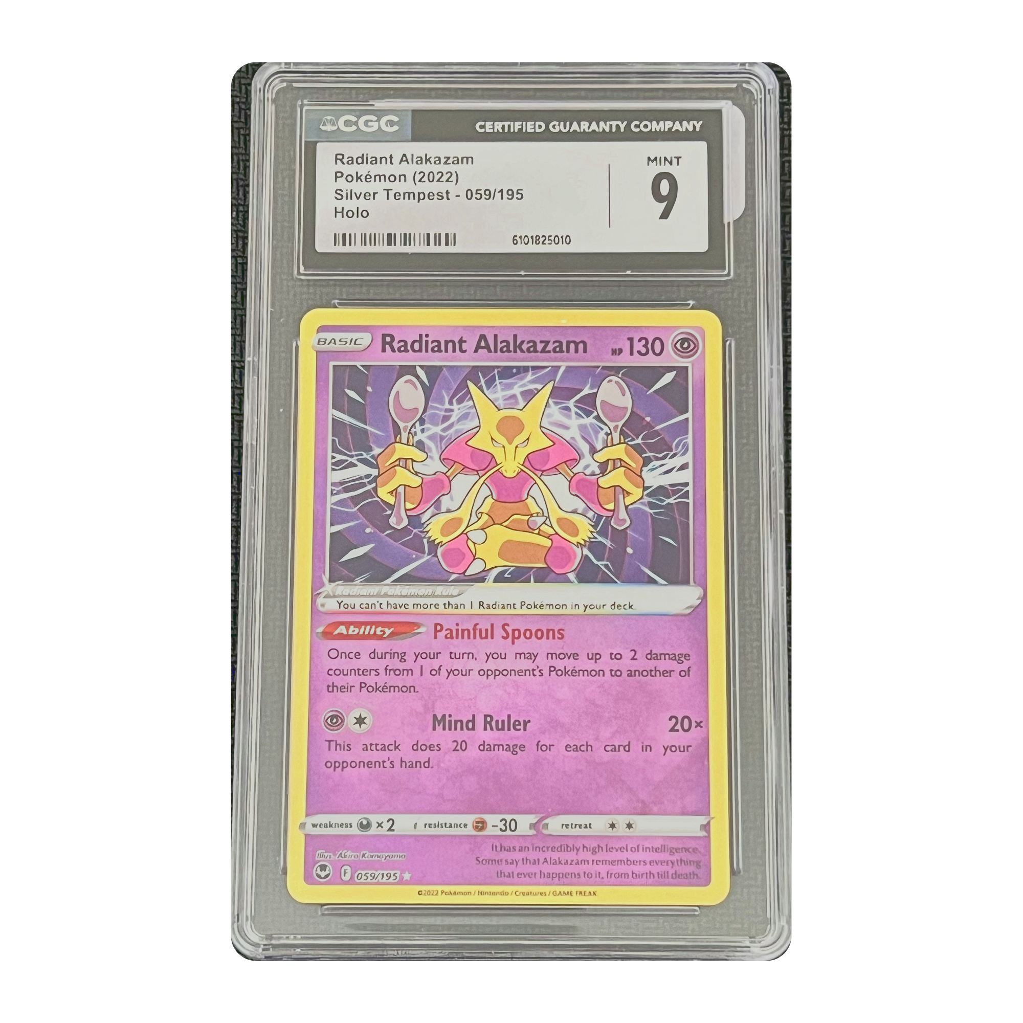 CGC 9 2022 Silver Tempest Radiant Alakazam