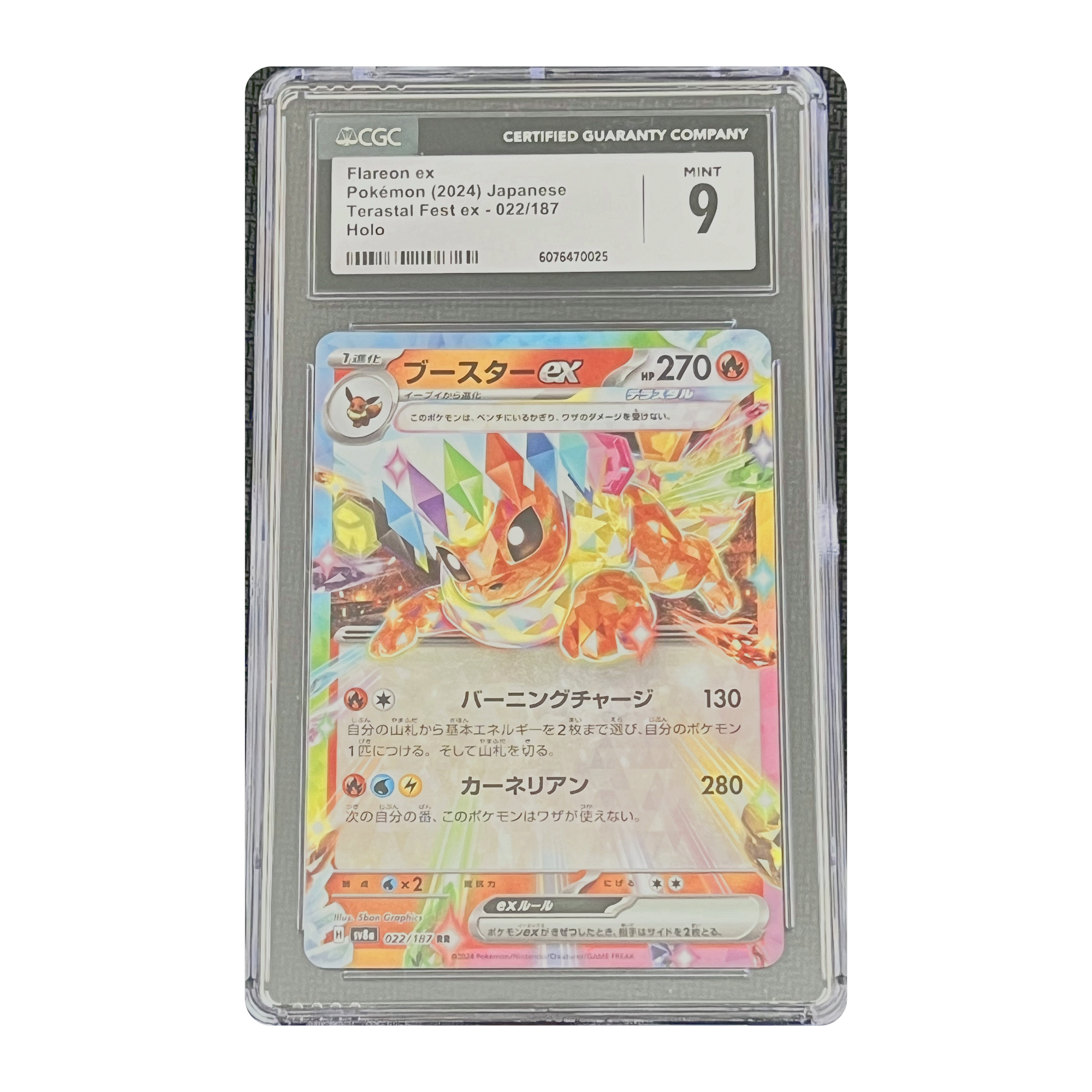 CGC 9 2024 Japanese Terastal Fest ex Flareon ex