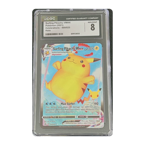 CGC 8 2021 Celebrations Surfing Pikachu VMAX