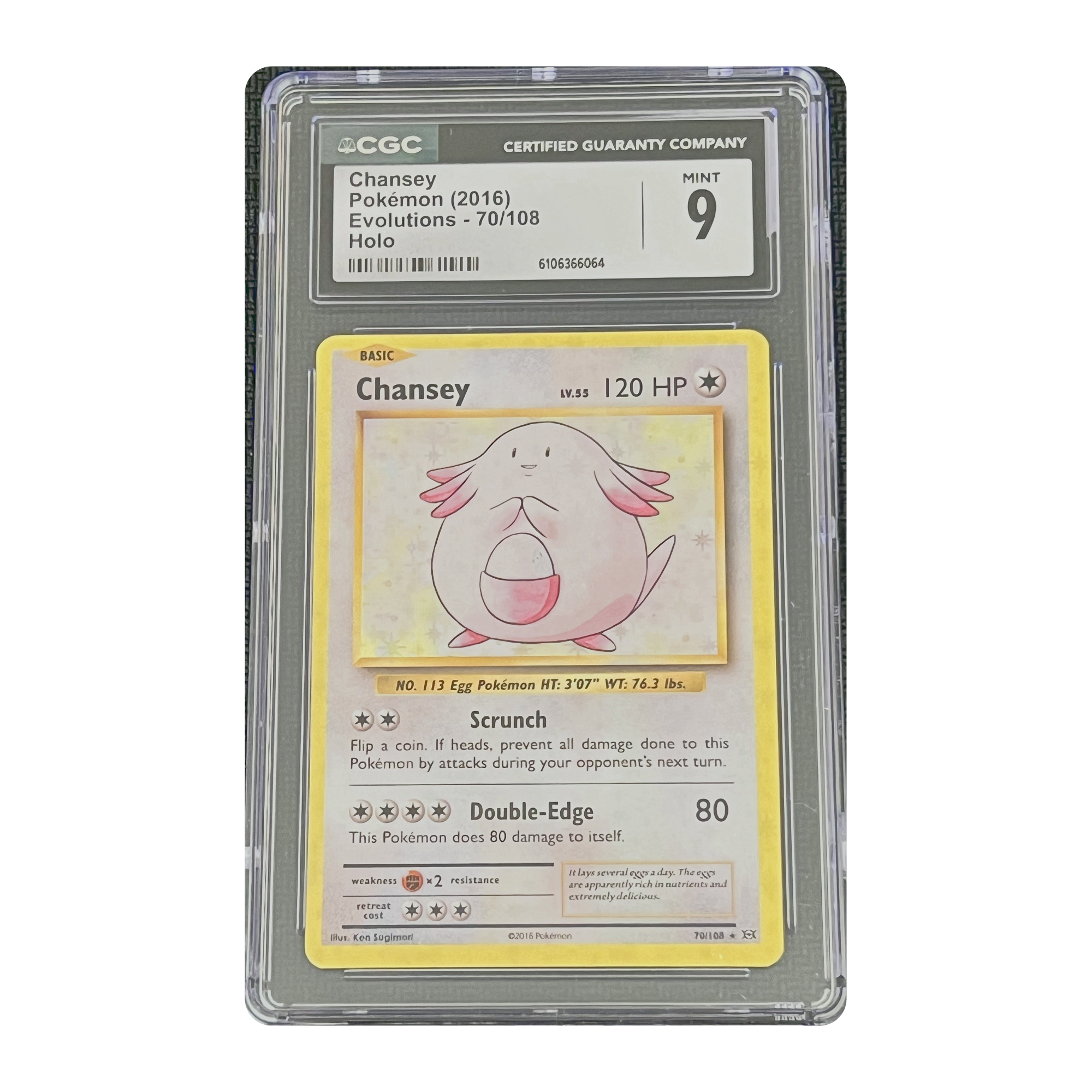 CGC 9 2016 Evolutions Chansey