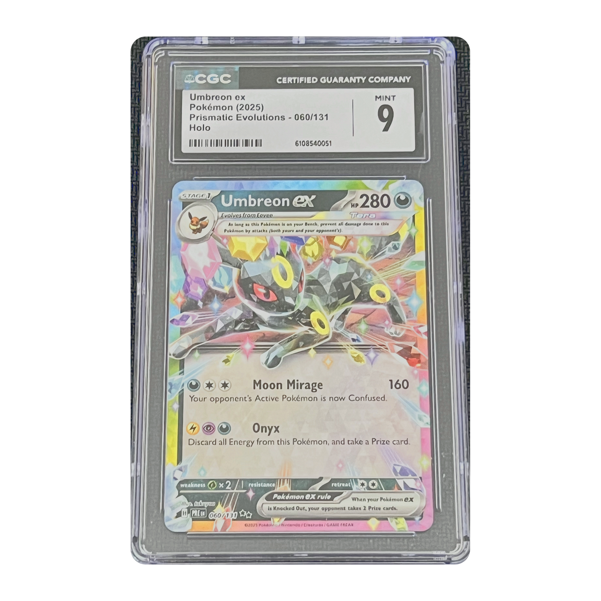 CGC 9 2025 Prismatic Evolutions Umbreon ex