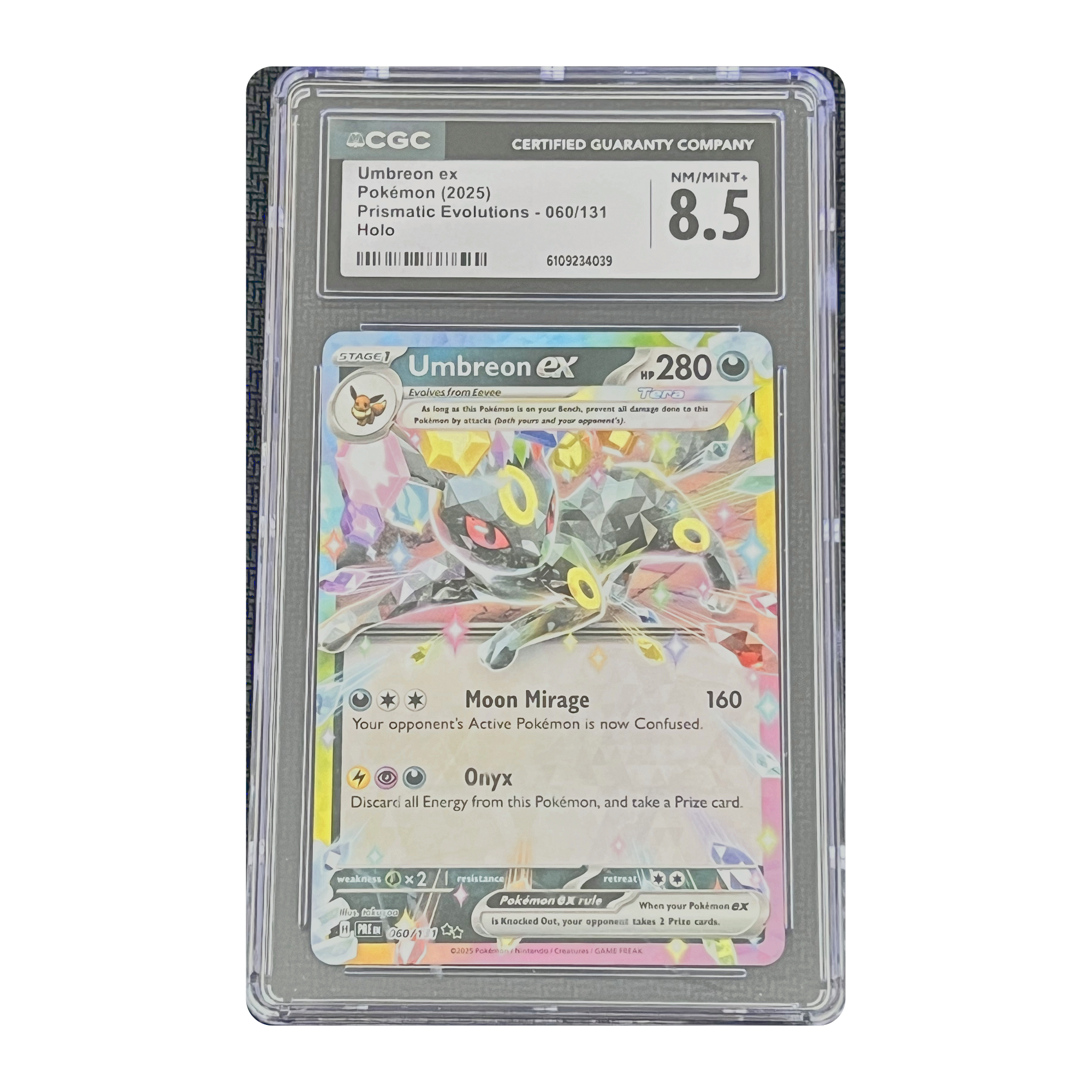 CGC 8.5 2025 Prismatic Evolutions Umbreon ex