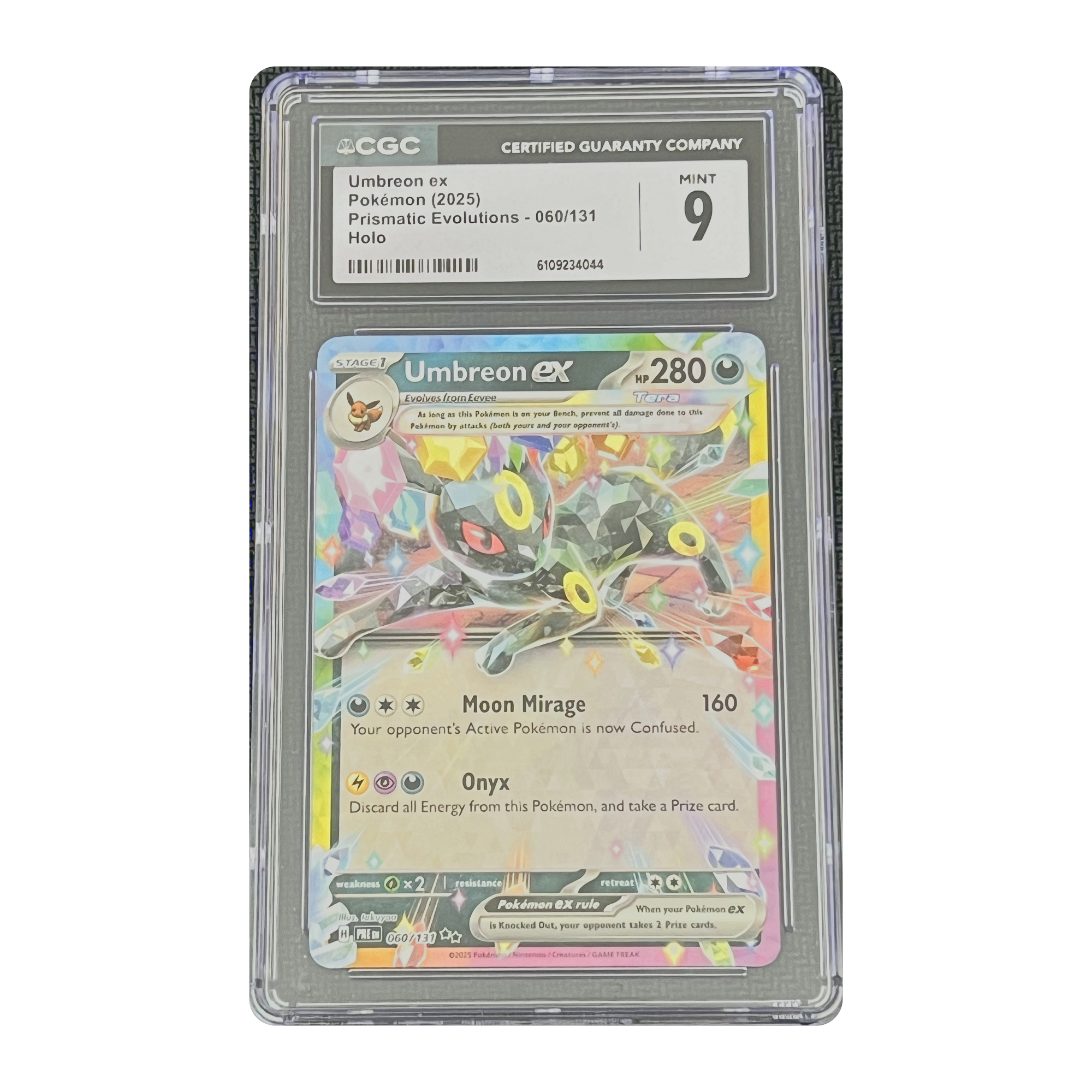 CGC 9 2025 Prismatic Evolutions Umbreon ex
