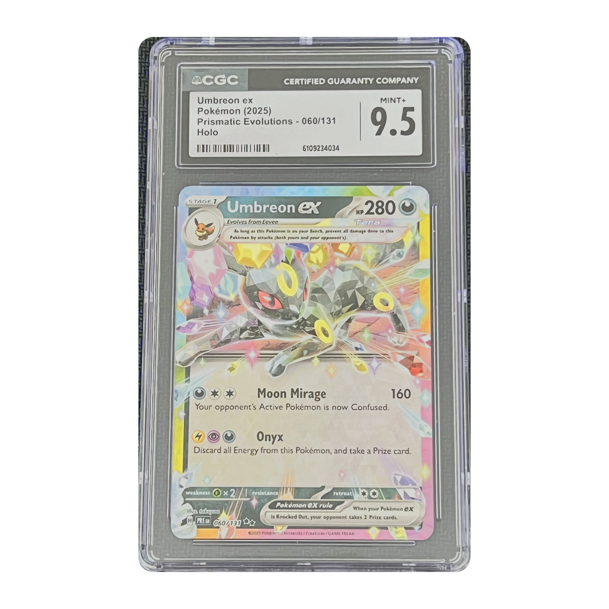 CGC 9.5 2025 Prismatic Evolutions Umbreon ex