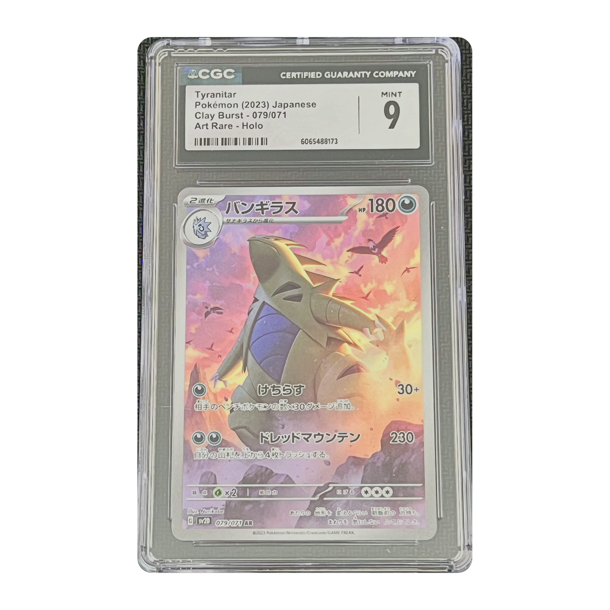 CGC 9 2023 Japanese Clay Burst Tyranitar