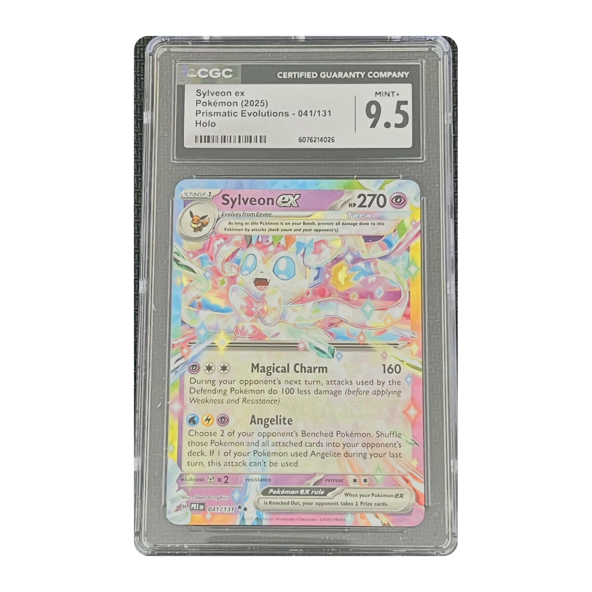CGC 9.5 2025 Prismatic Evolutions Sylveon ex